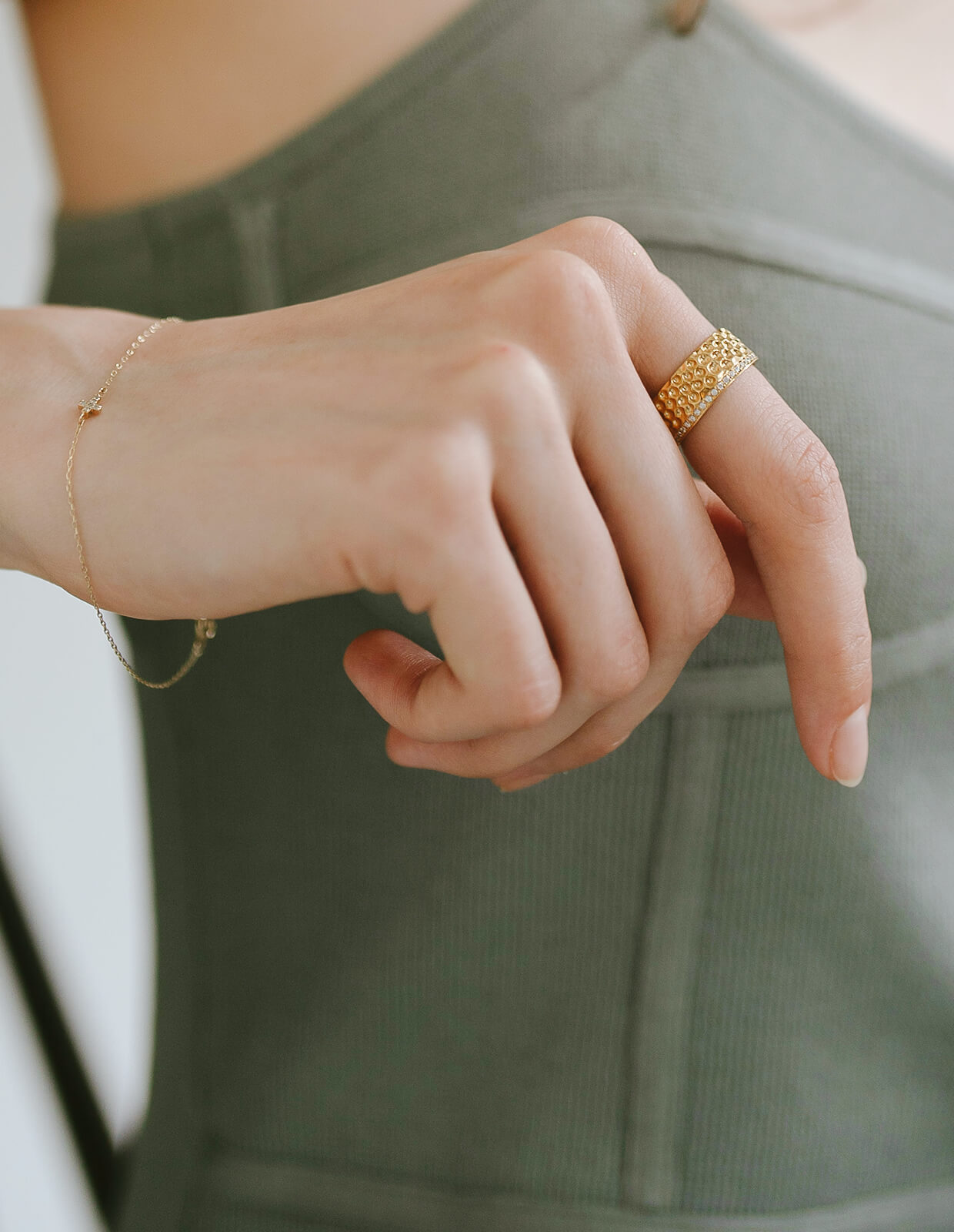 Cz Thimble Wide Ring | FORTUNA DITALE