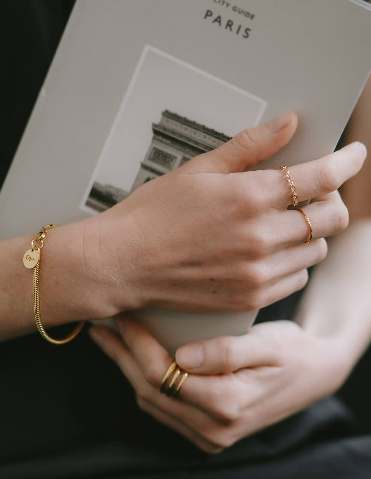 10K Gold Stacking Chain Ring | SILSILA