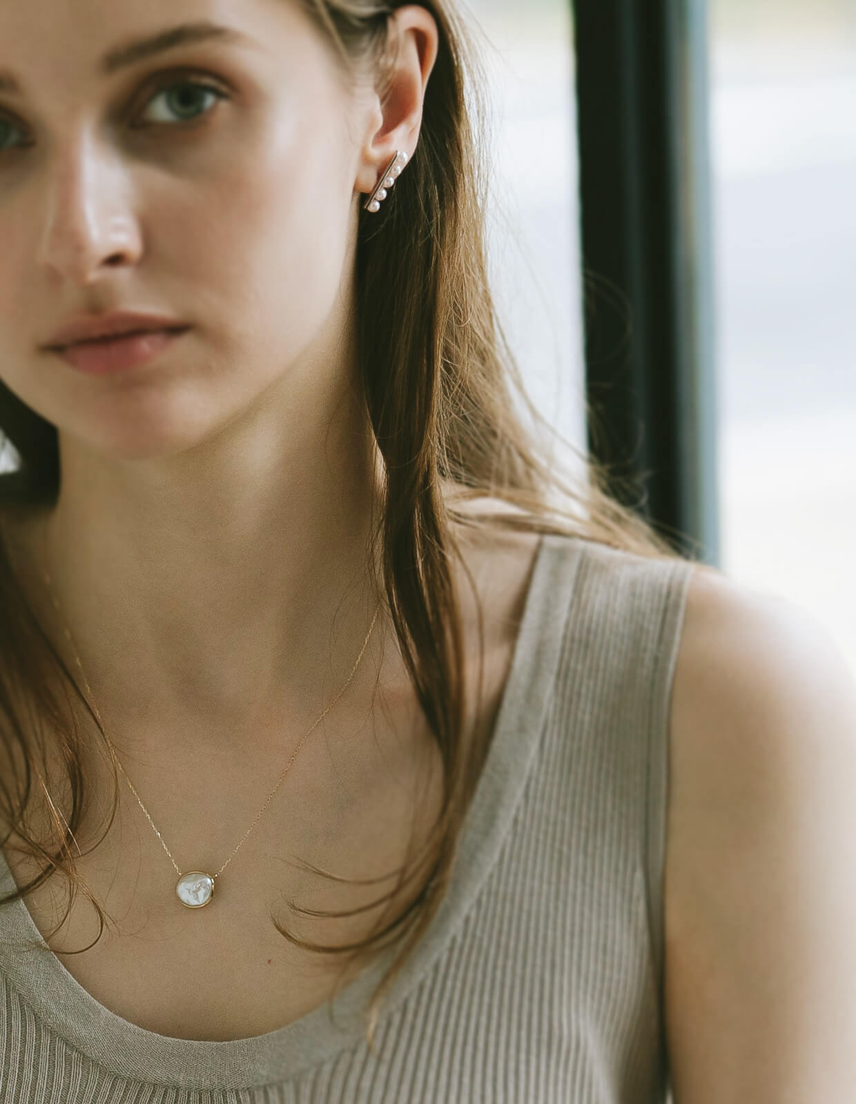 Coin Pearl Gold Necklace | PROPRIUM PERLA