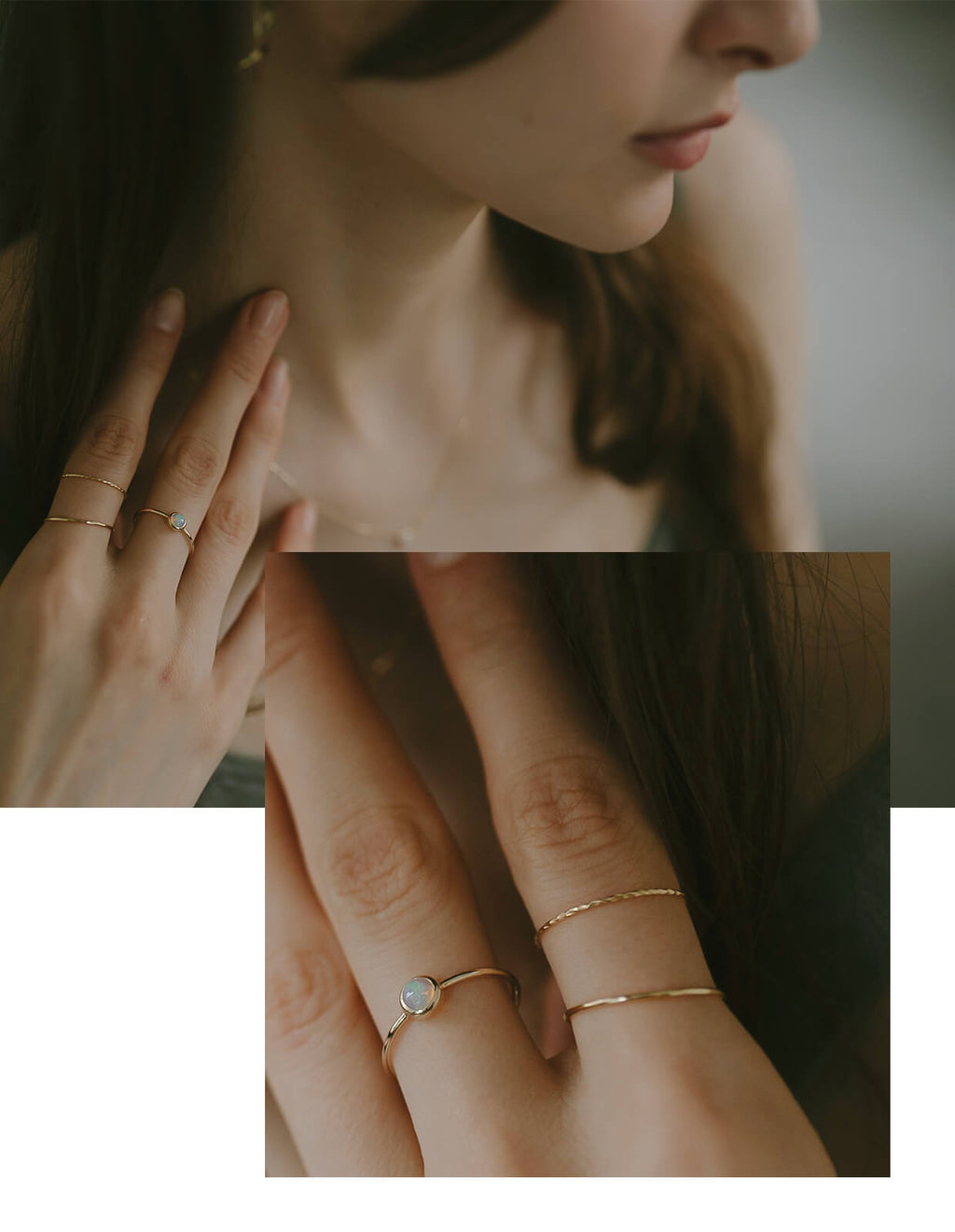 18K Gold Dainty Skinny Ring | SILPHA