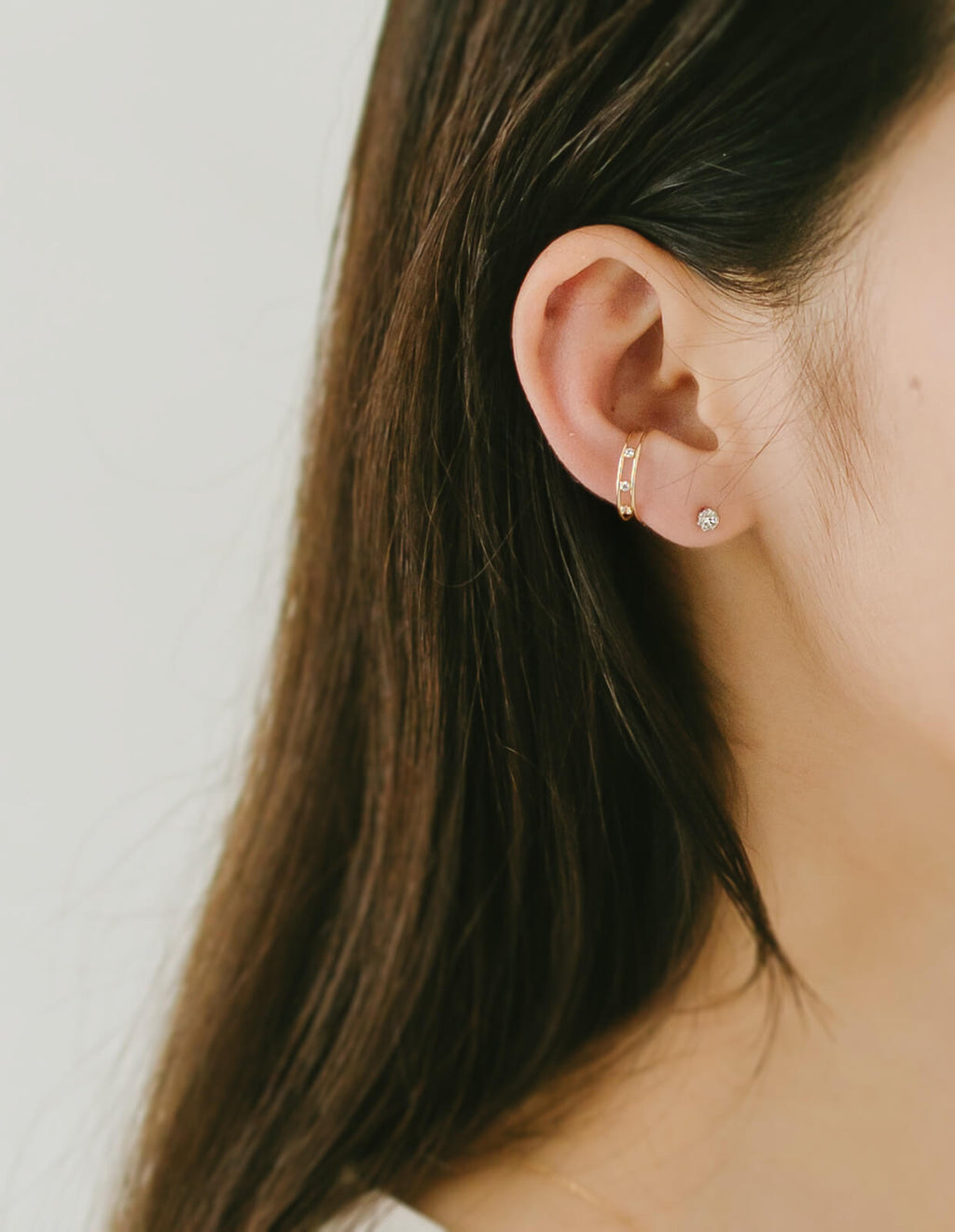 10K Gold Double Line Ear Cuff | JEMMY
