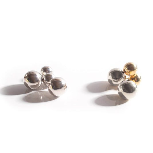 Silver925 Round Ball Stud Earrings | PALLO