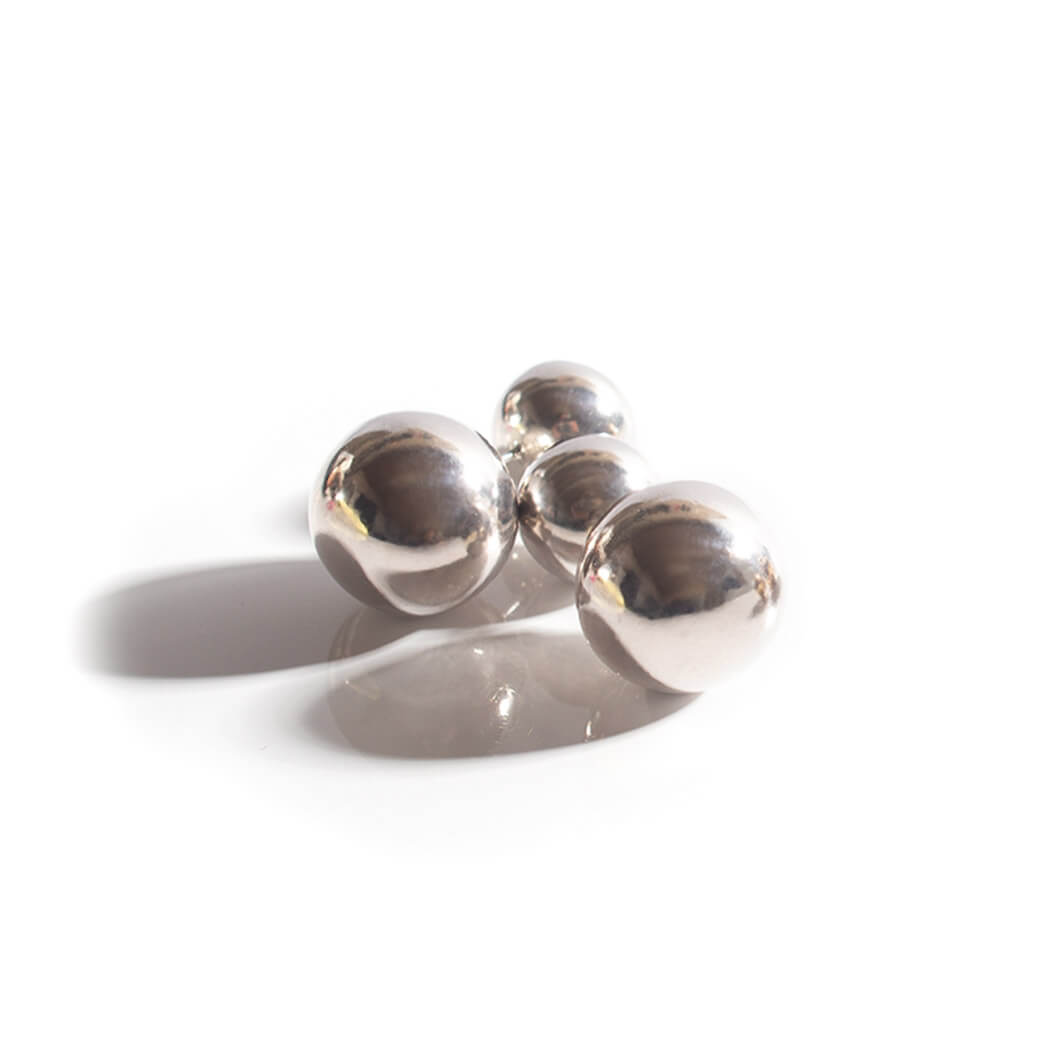 Silver925 Round Ball Stud Earrings | PALLO