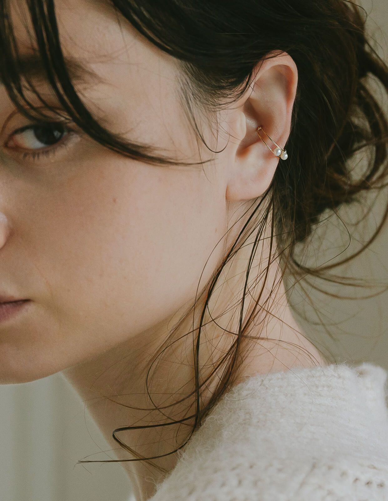 10K Gold Double Line Ear Cuff | JEMMY