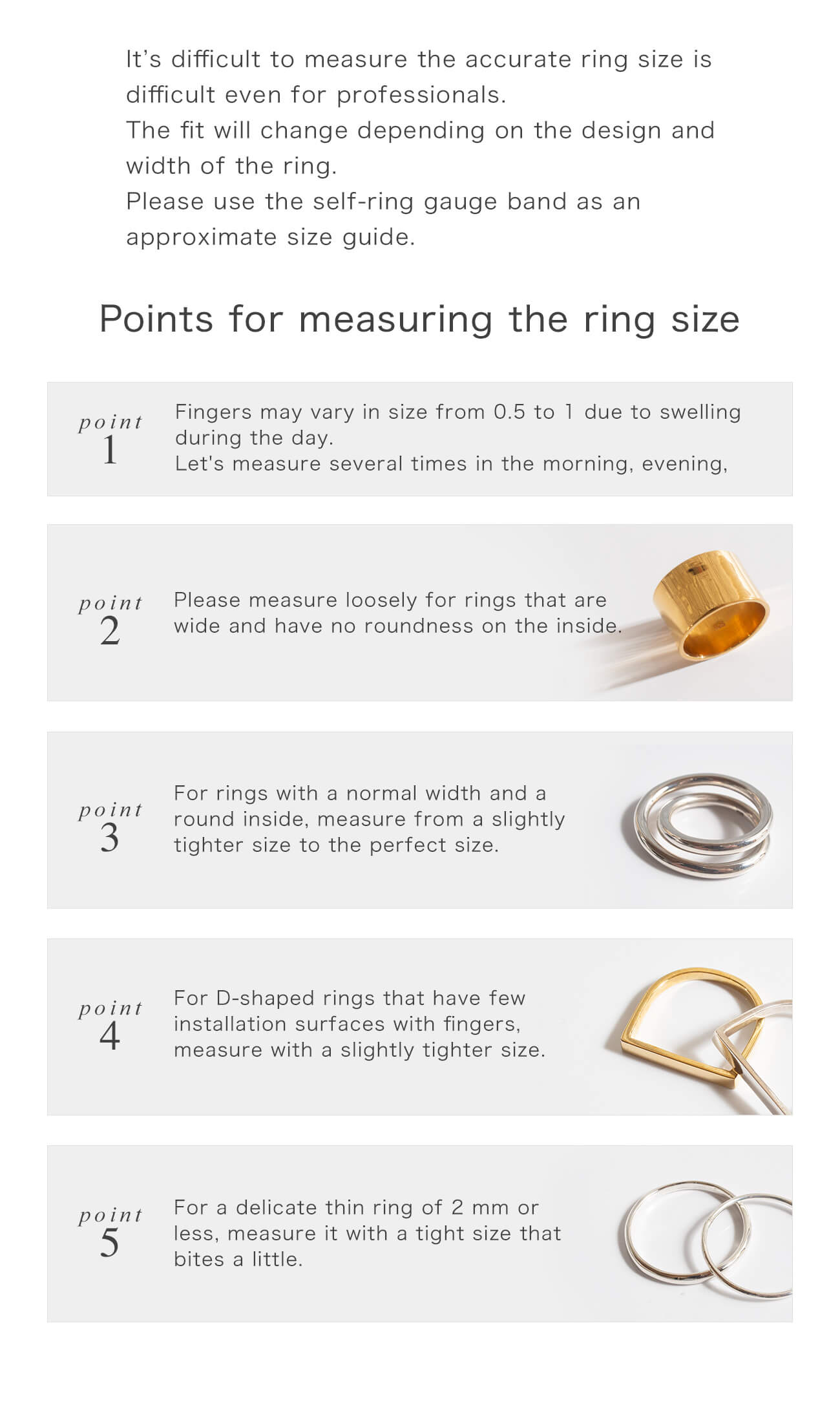 JP SIZE  Ring Size Gauge Band – Ops. Jewelry