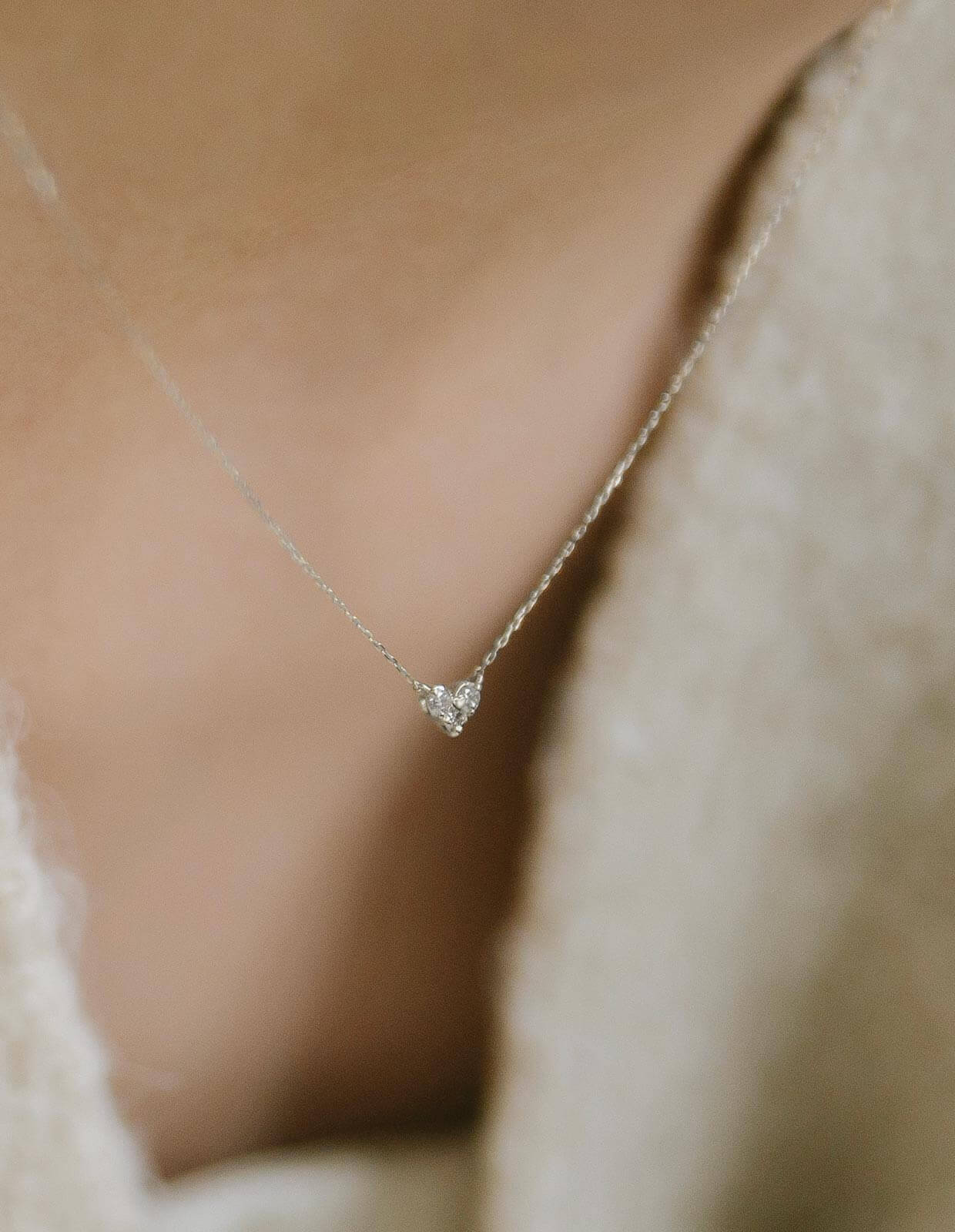 Heart Diamond Necklace | MAJERTA