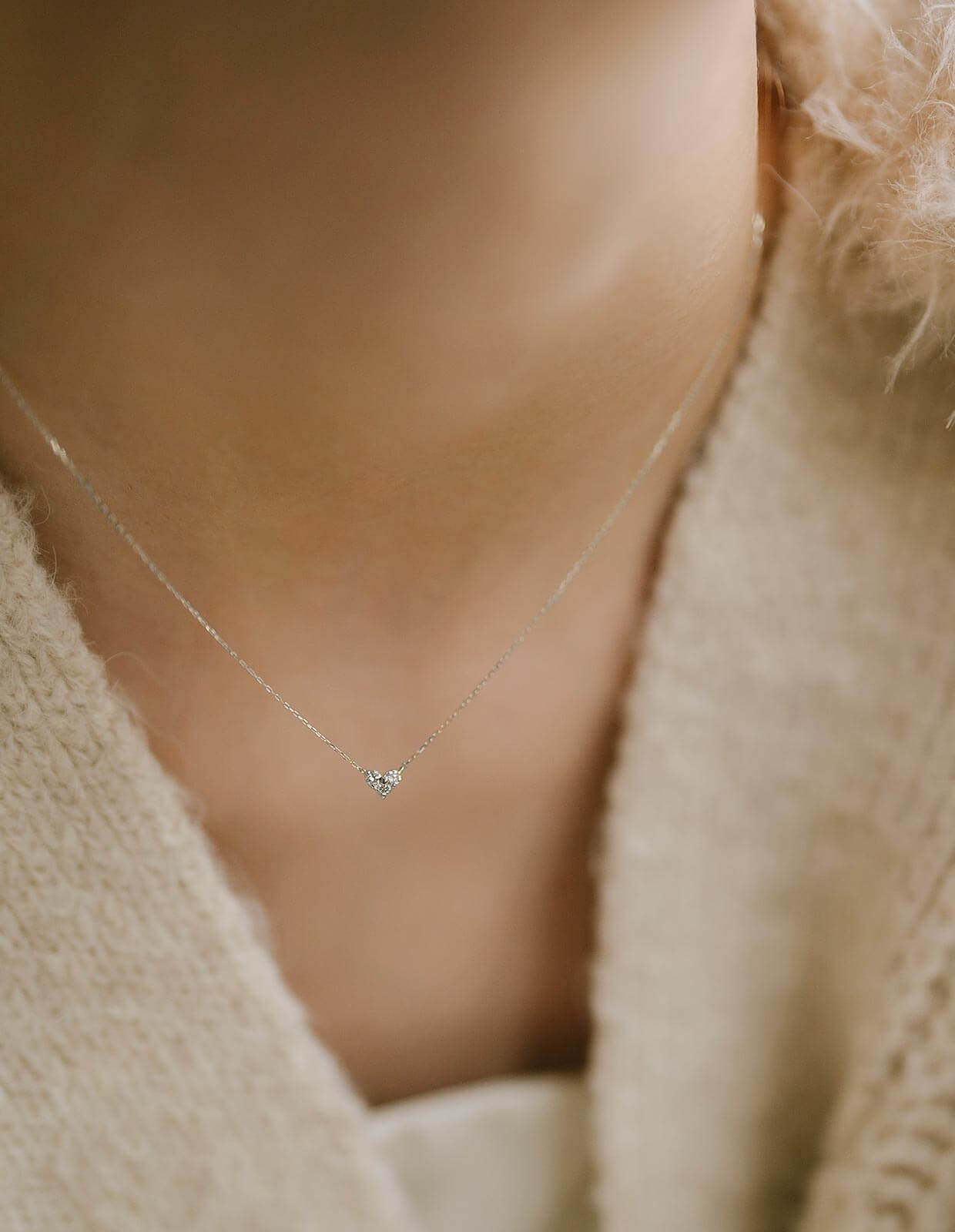 Heart Diamond Necklace | MAJERTA