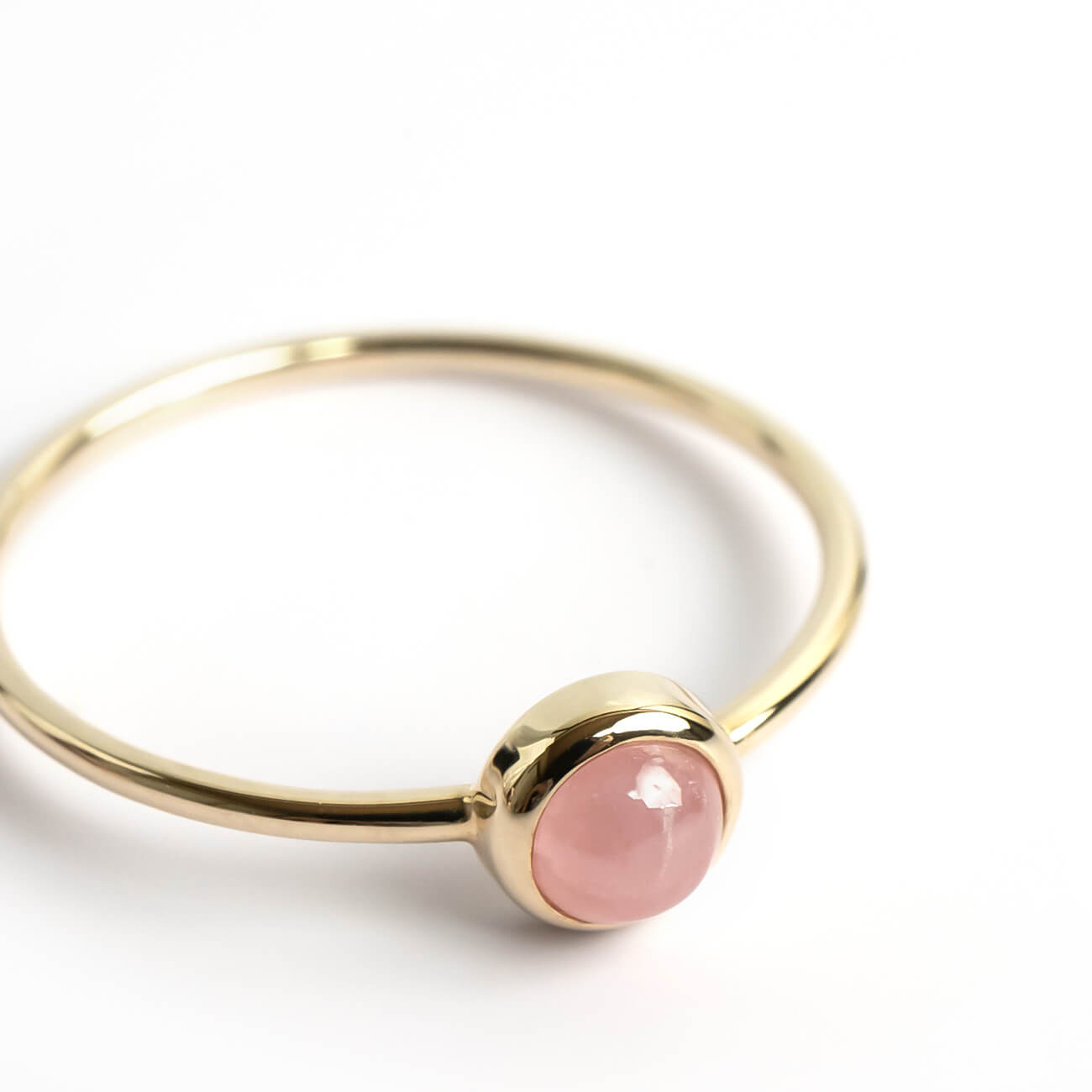 10K Gold 7color Gemstone Cabochon Ring | LUPAUS