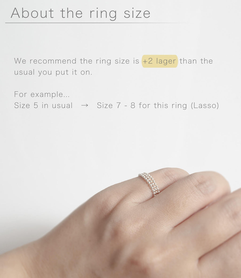 18K Gold Plated Sterling Silver Stacking Ball Chain Ring | LASSO