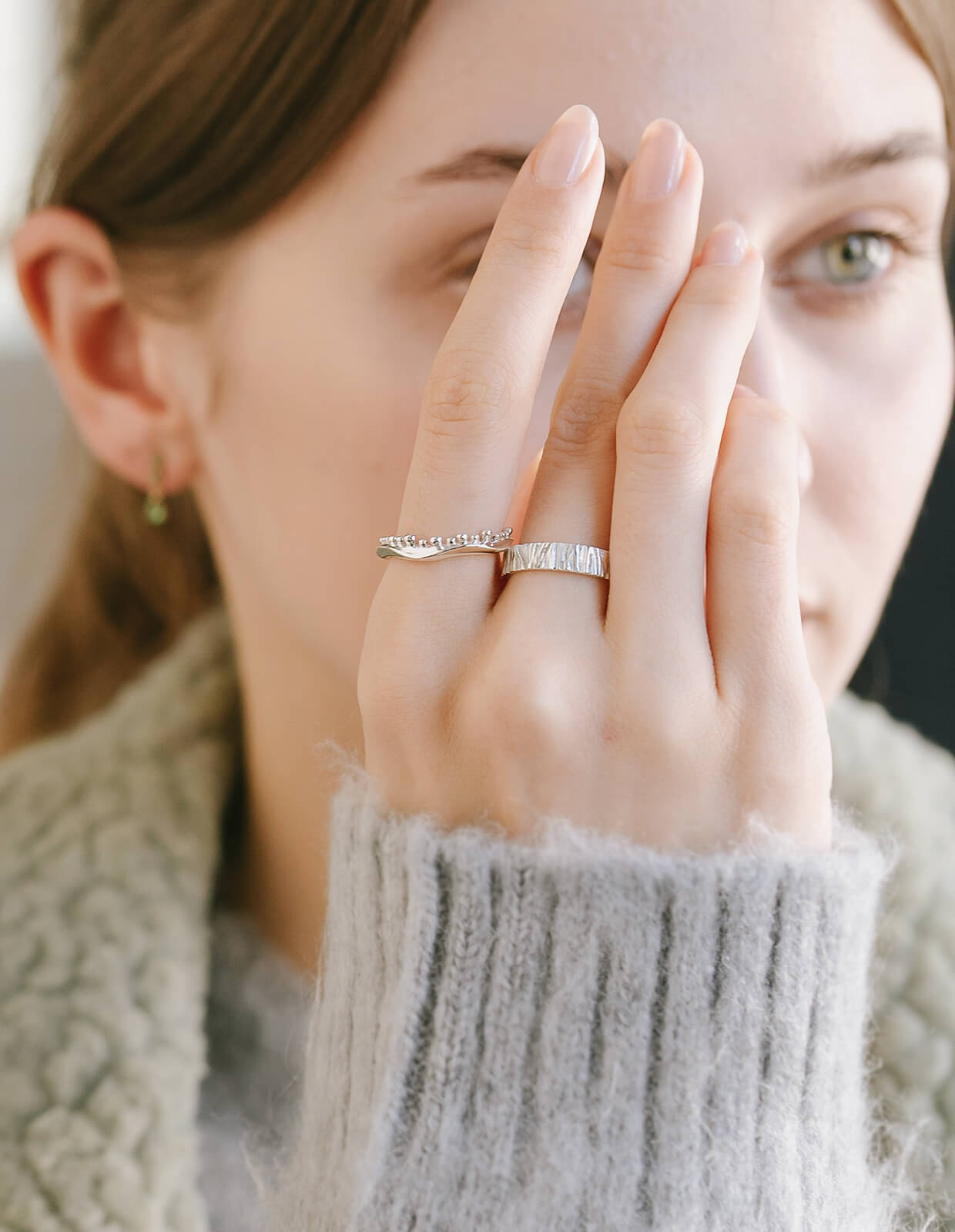 18K Gold Plated Sterling Silver Water Crown Ring | MIELIKKI-PUDOTA