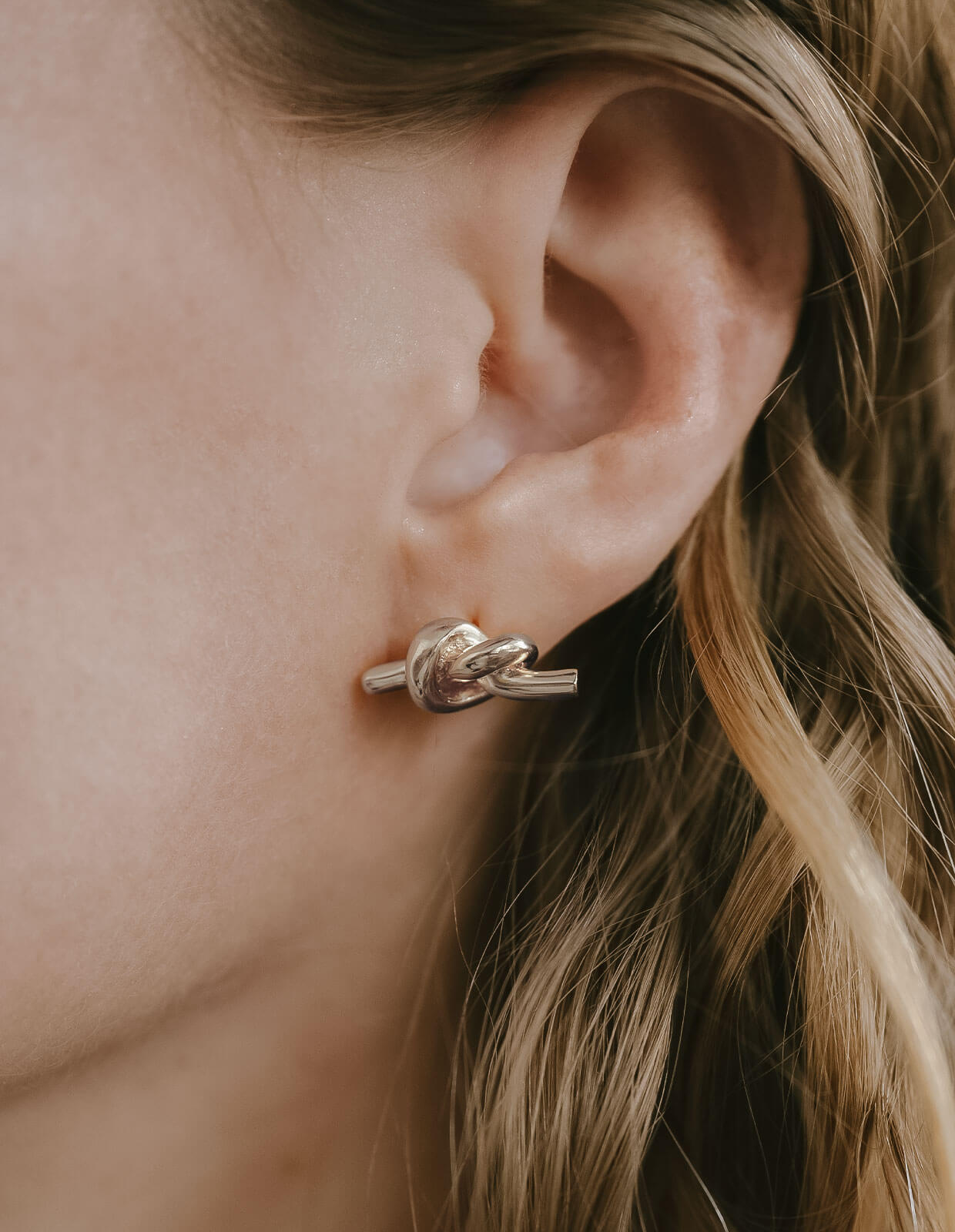 Silver925 Love Knot Earrings | PUPULIMA