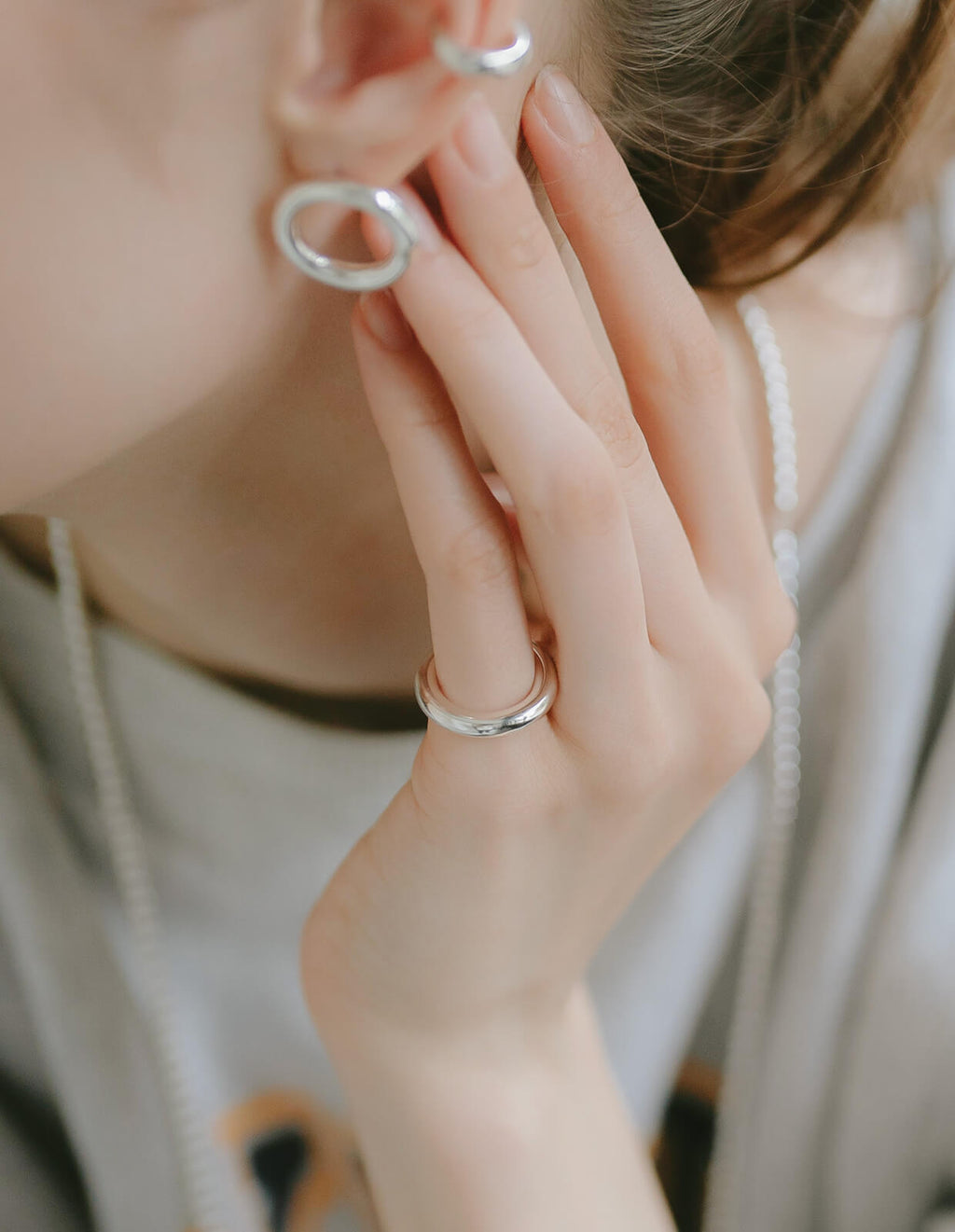 18K Gold Plated Sterling Silver Puffy Ring | AUREOLA
