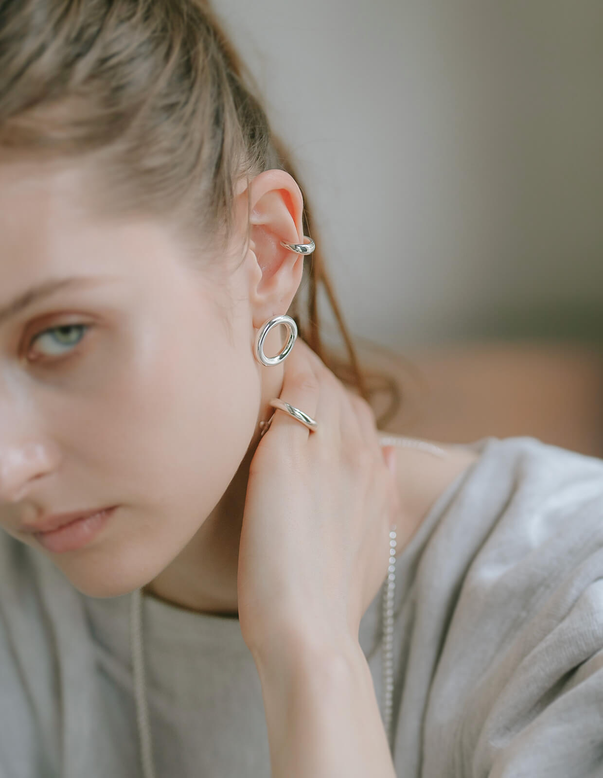 18K Gold Plated Sterling Silver Puffy Ring | AUREOLA