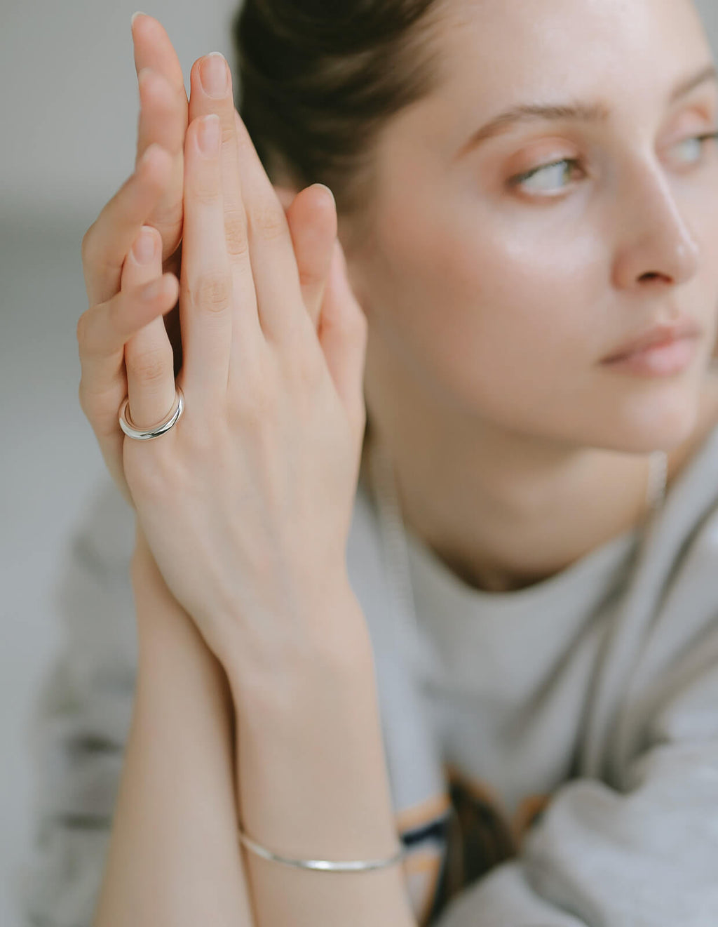 18K Gold Plated Sterling Silver Puffy Ring | AUREOLA