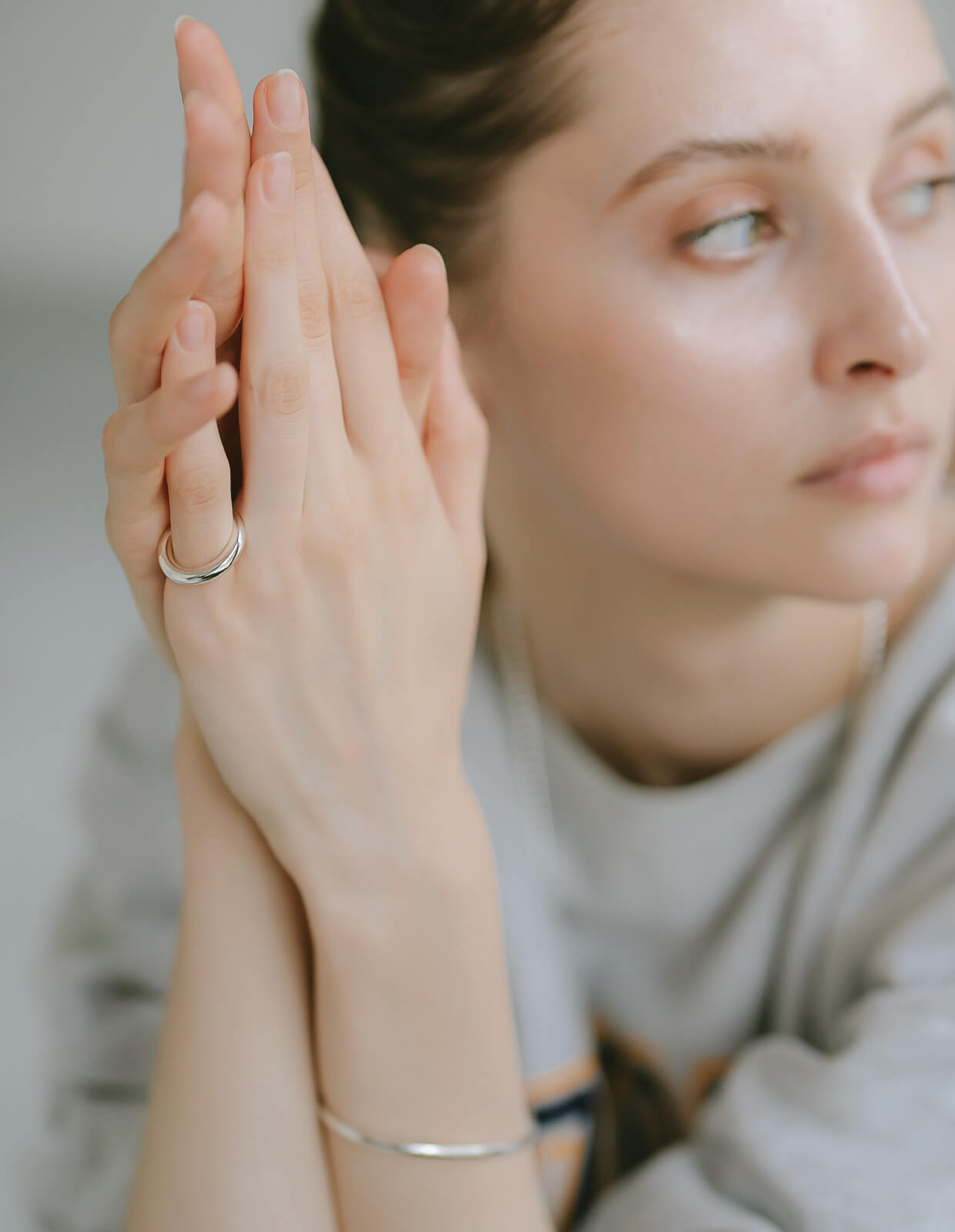 18K Gold Plated Sterling Silver Puffy Ring | AUREOLA