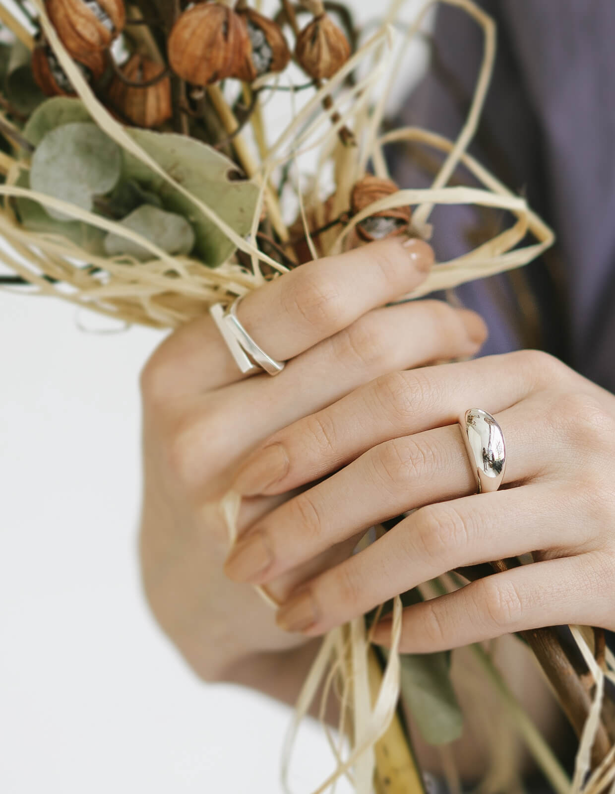 18K Gold Plated Sterling Silver Dome Ring | ORIFAR