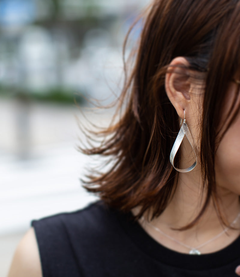 Silver925 Drop Shape Hang Earrings | FEIGE