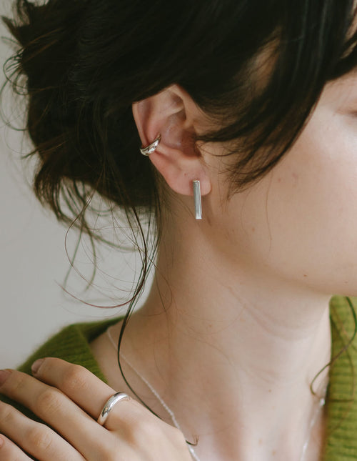 18K Gold Plated Sterling Silver Plump Ear Cuff | JENOA