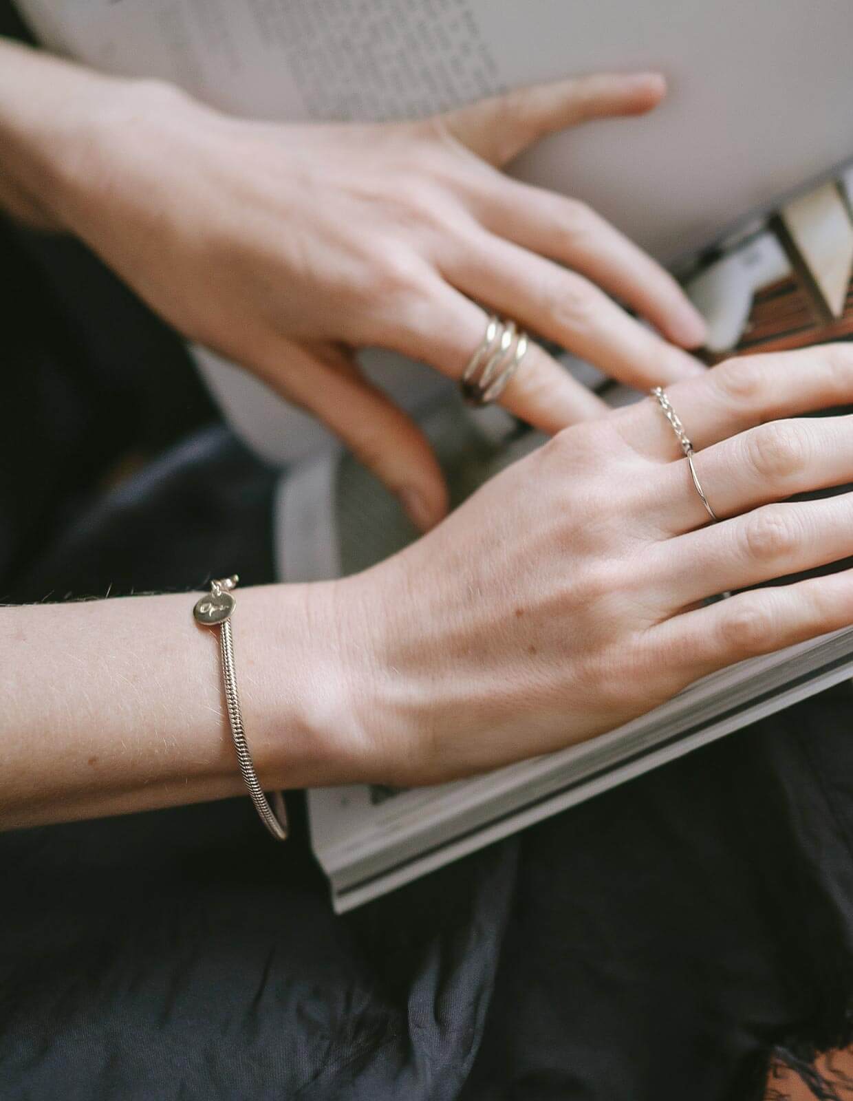 18K Gold Plated Sterling Silver Snake Chain Bracelet | VENEC-BULKY