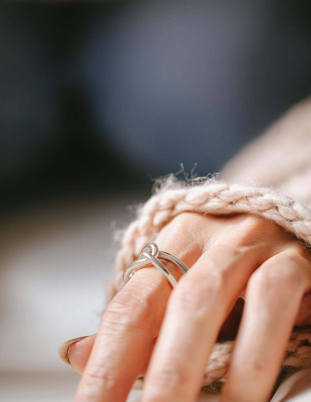 18K Gold Plated Sterling Silver Chunky Chain Ring | TORQUE