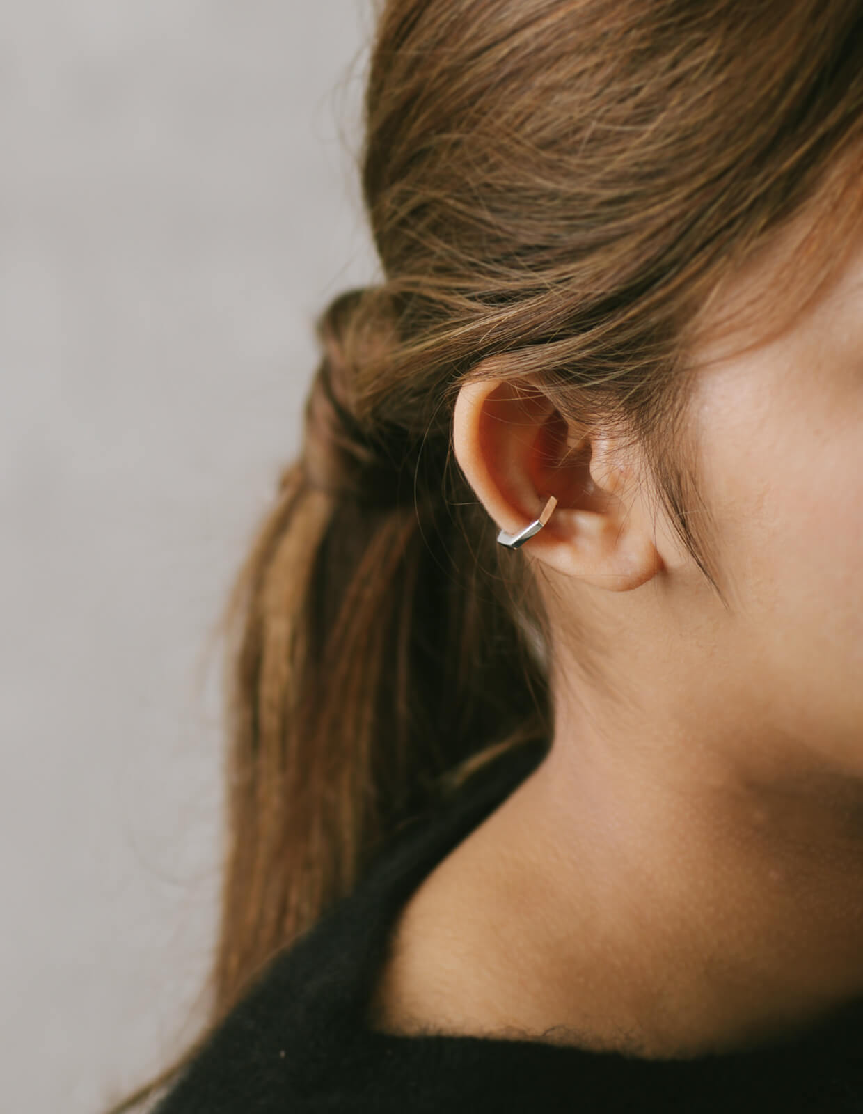 Hexagon Flat Earcuff | TENRIKKA