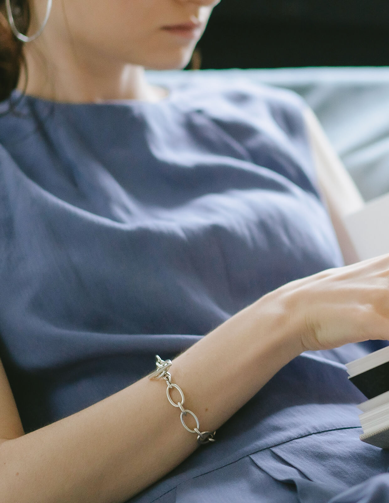 18K Gold Plated Sterling Silver Chunky Chain Bracelet | VEZA