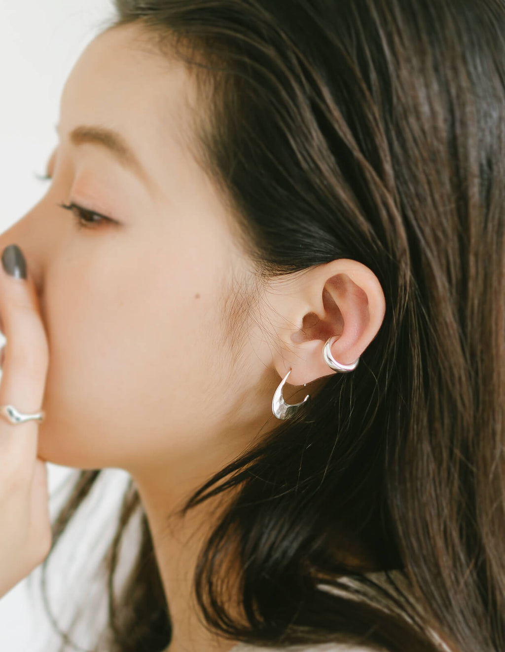 18K Gold Plated Sterling Silver Plump Ear Cuff | JENOA