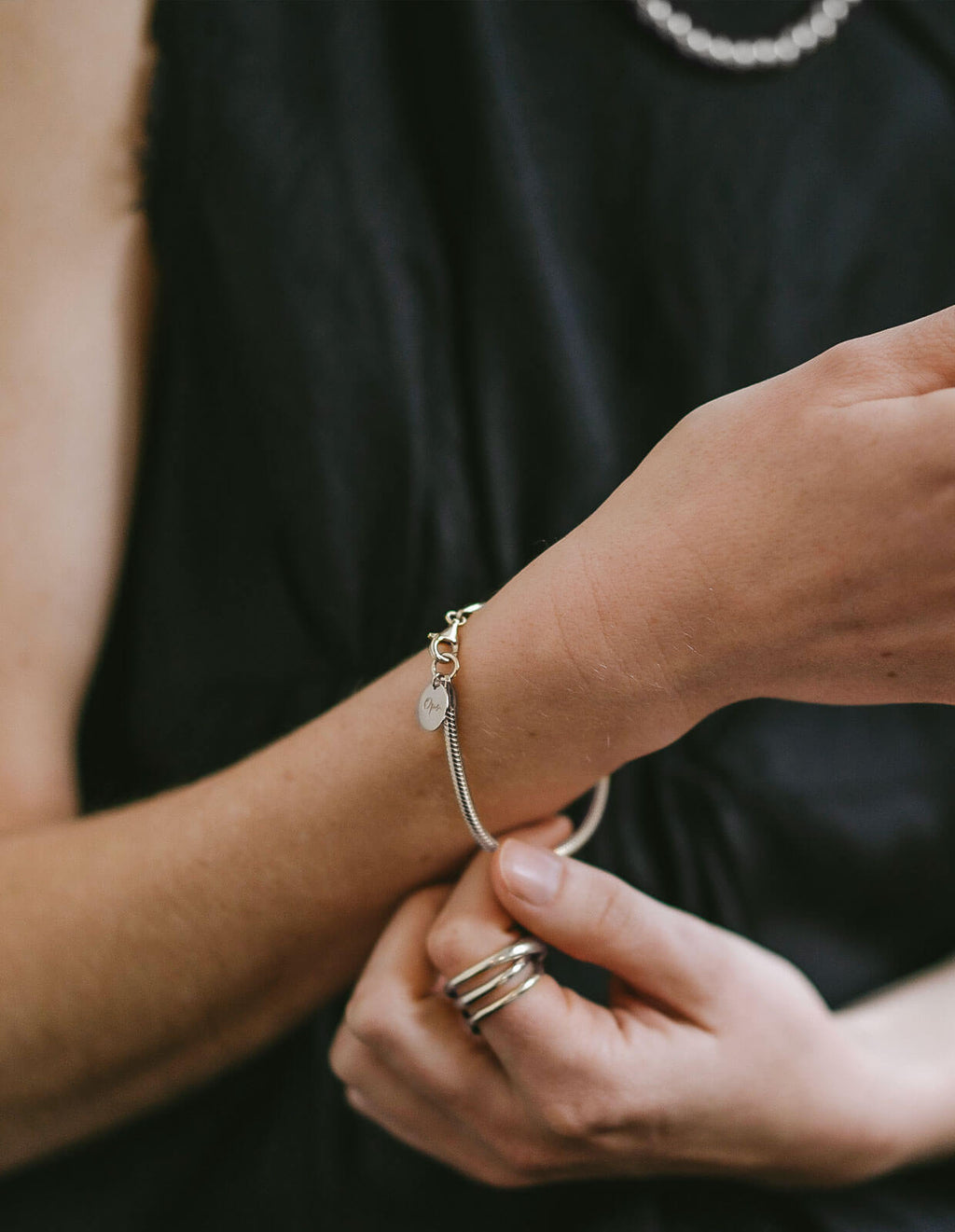 18K Gold Plated Sterling Silver Snake Chain Bracelet | VENEC-BULKY