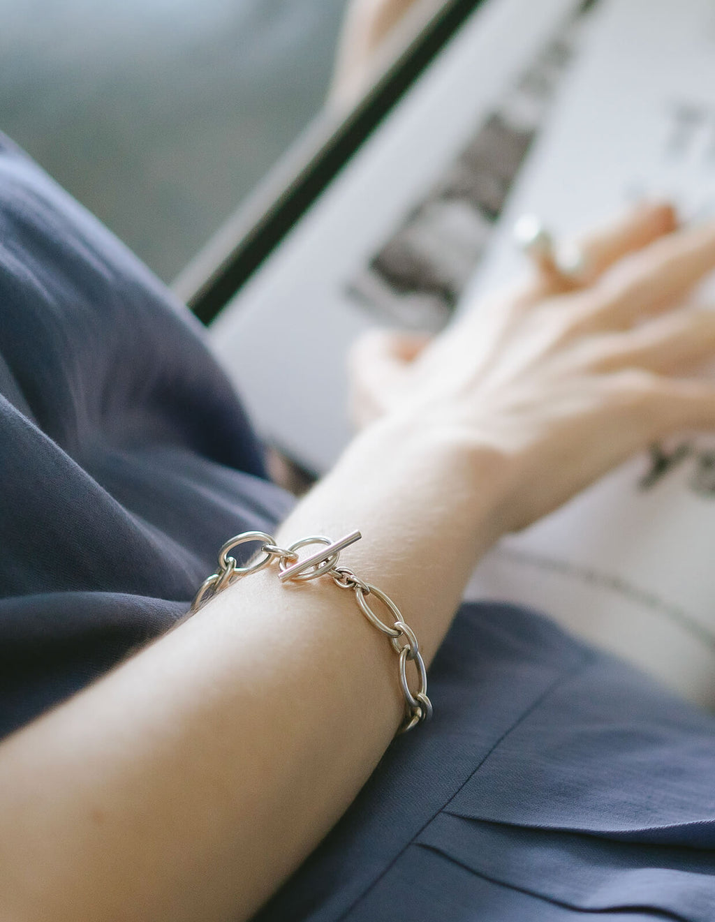 18K Gold Plated Sterling Silver Chunky Chain Bracelet | VEZA