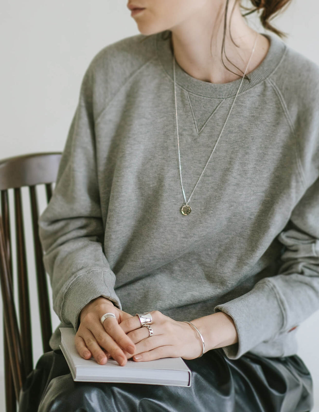 18K Gold Plated Sterling Silver Smooth Round Open Bangle | LADIER