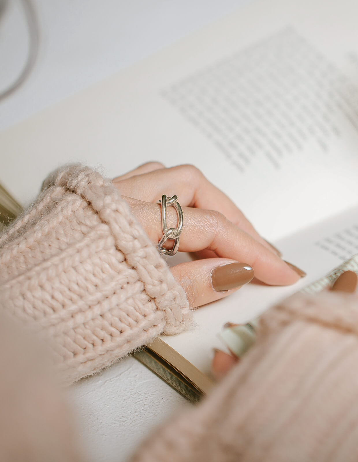 18K Gold Plated Sterling Silver Chunky Chain Ring | TORQUE