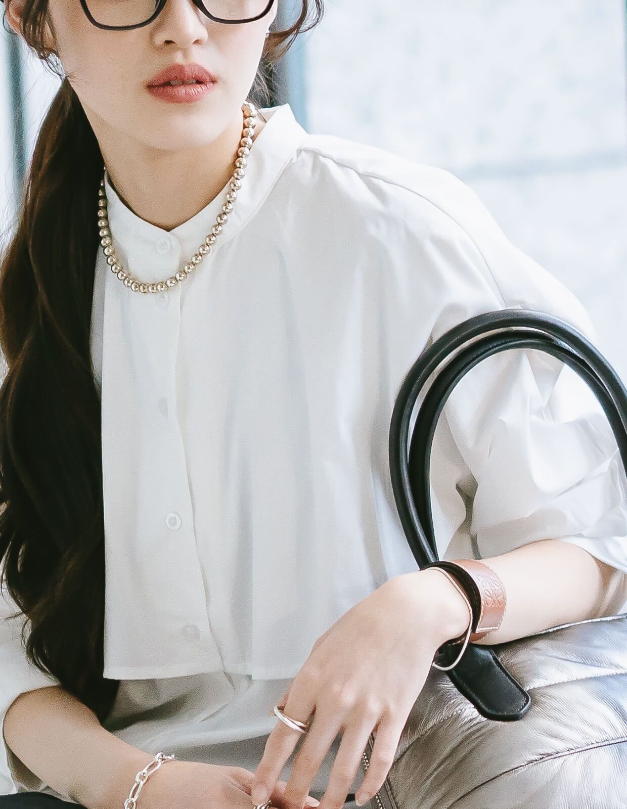 925 Sterling Silver Ball Chain Necklace | PALMYLA SHORT