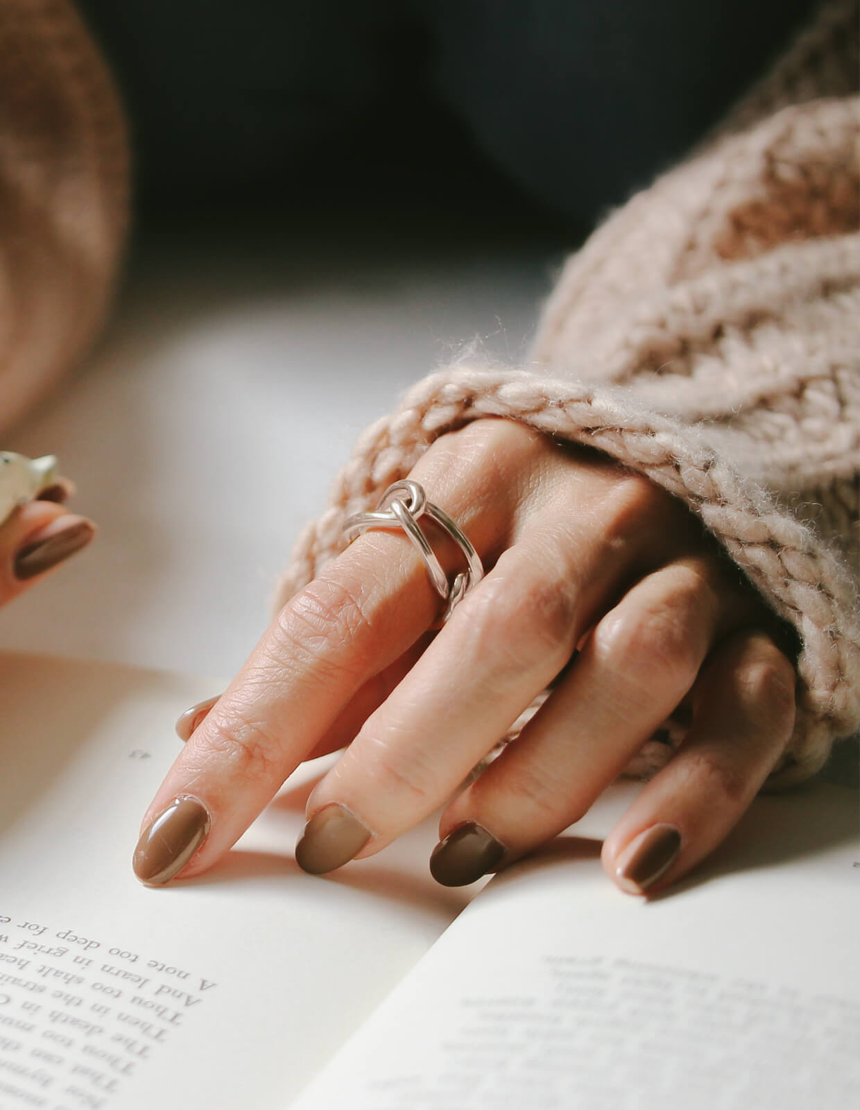 18K Gold Plated Sterling Silver Chunky Chain Ring | TORQUE