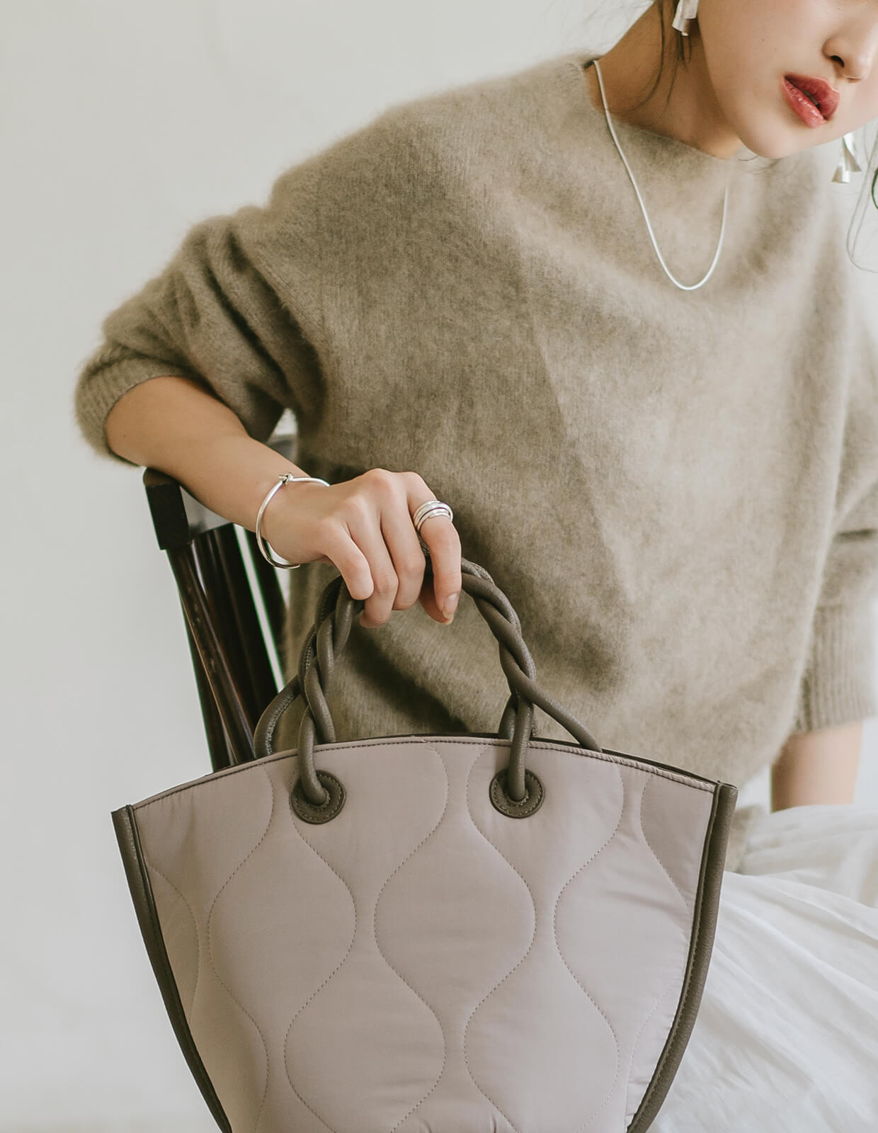 18K Gold Plated Sterling Silver Tight Knot Bangle | OBLIGA