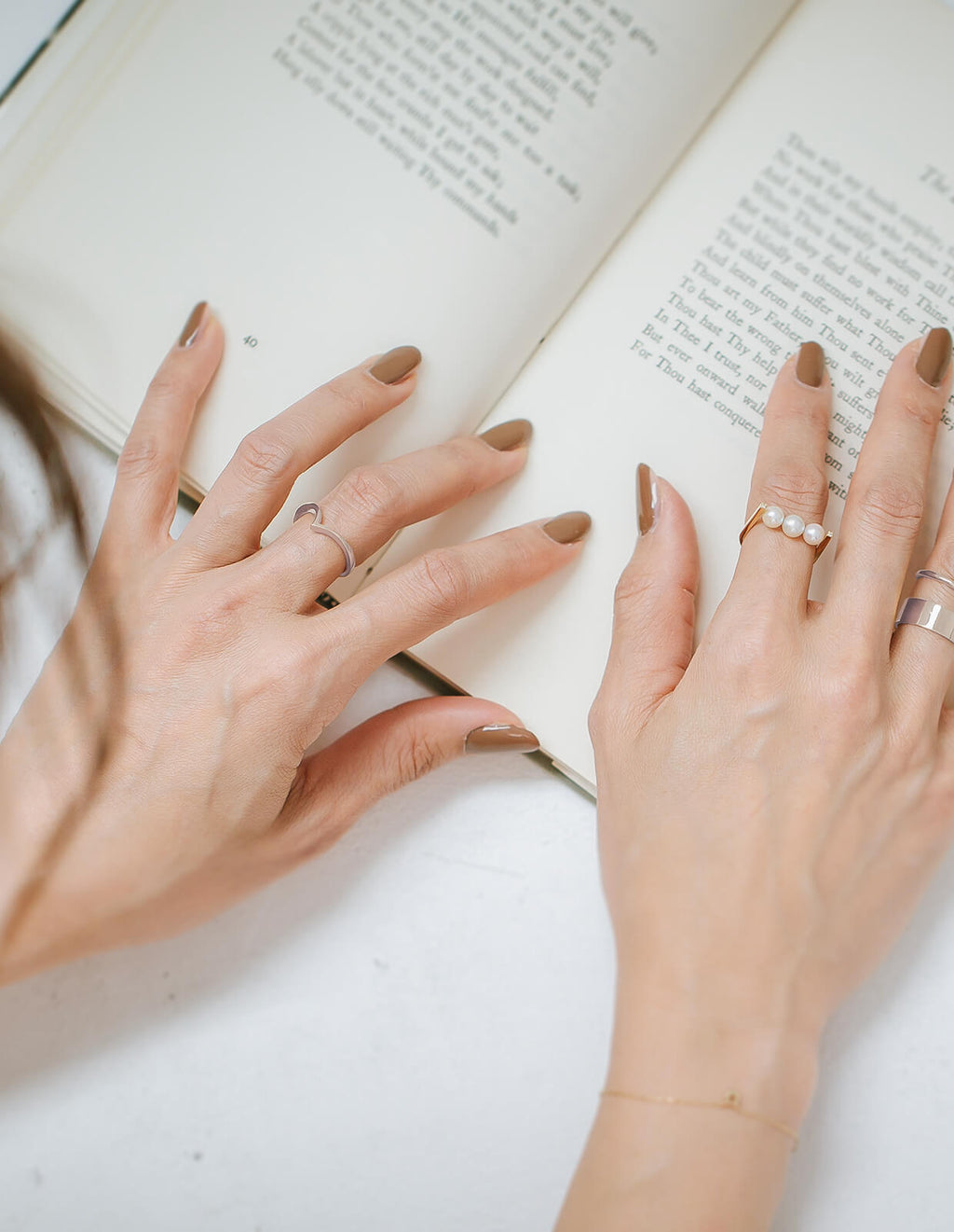 18K Gold Plated Sterling Silver Chevron Ring | GAVIOTA