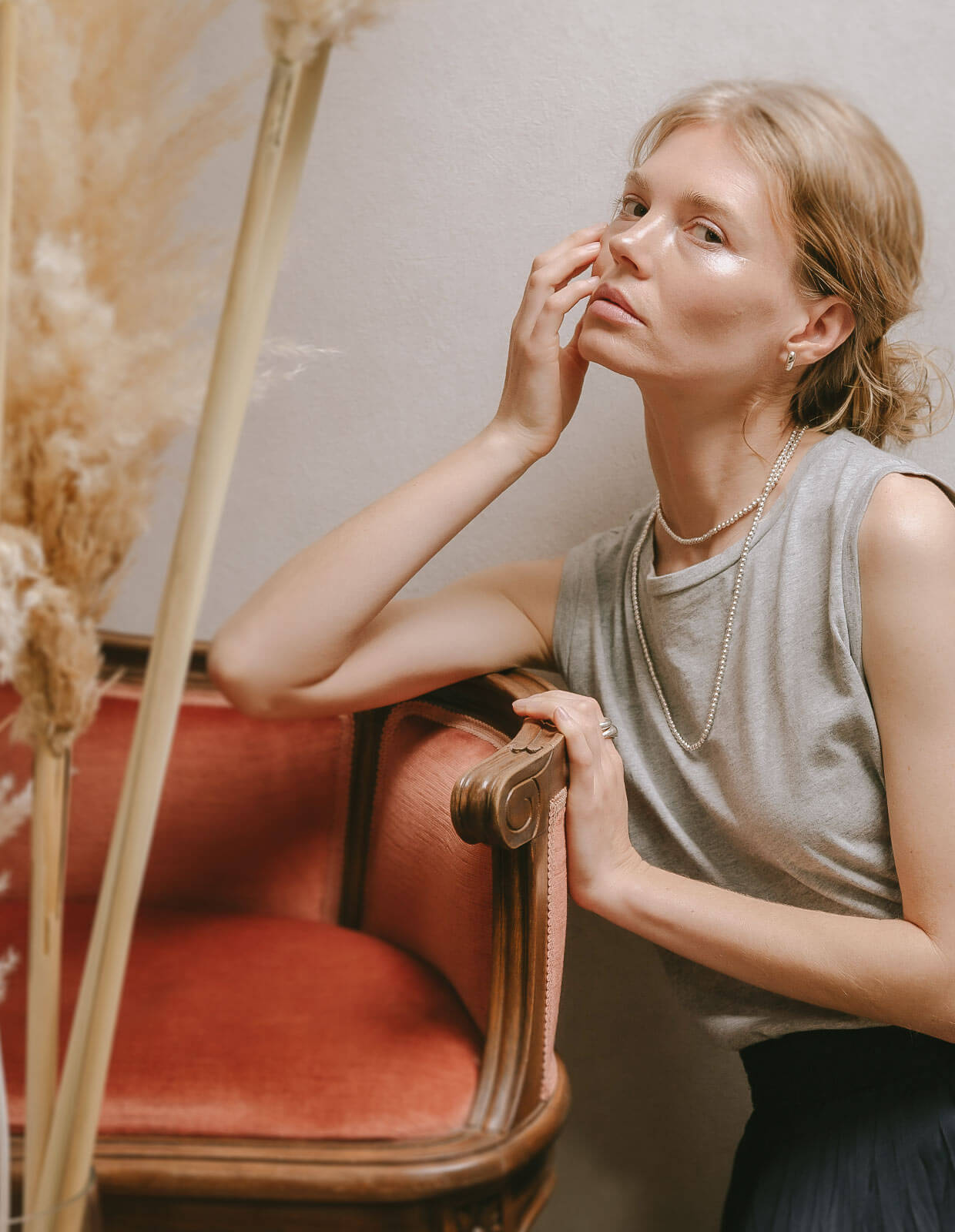 925 Sterling Silver Ball Chain Extra Long Necklace | PALMYLA LONG