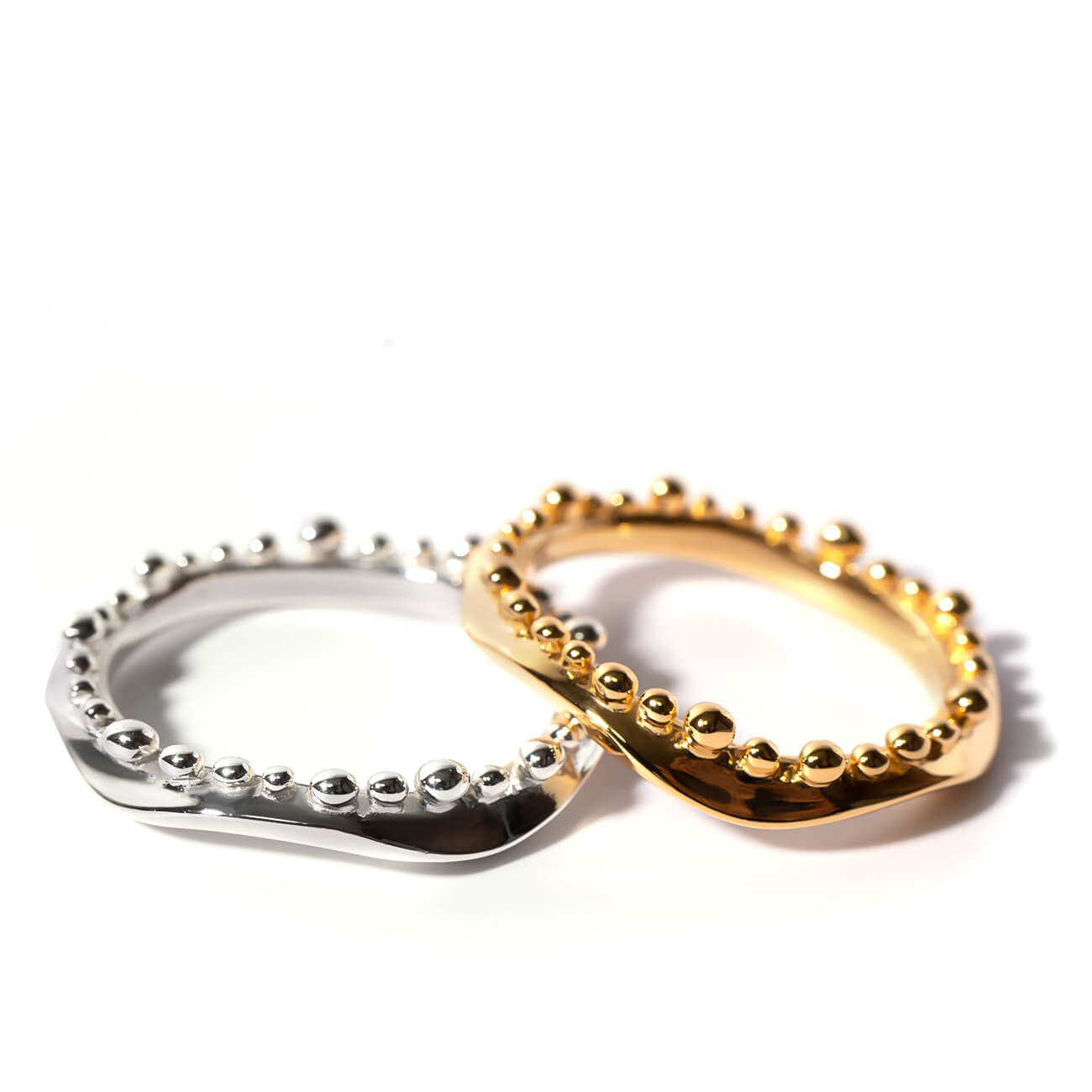 18K Gold Plated Sterling Silver Water Crown Ring | MIELIKKI-PUDOTA