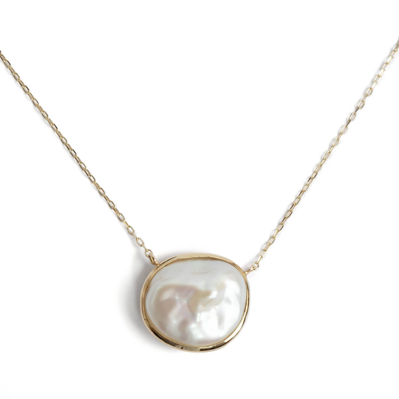 Coin Pearl Gold Necklace | PROPRIUM PERLA