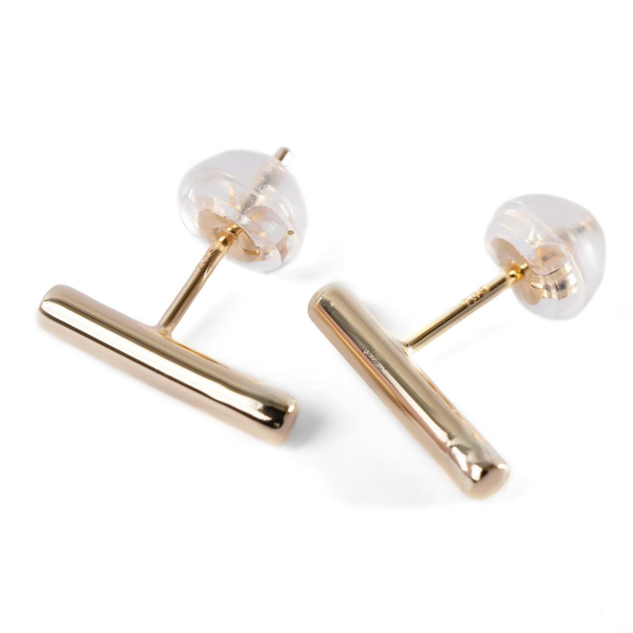 K18 Pearl Straight bar Pierce-