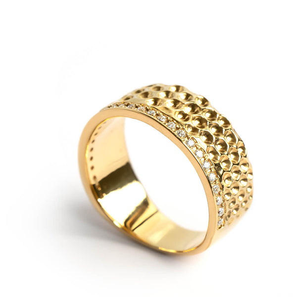 CZ Thimble Wide Ring | FORTUNA DITALE RING