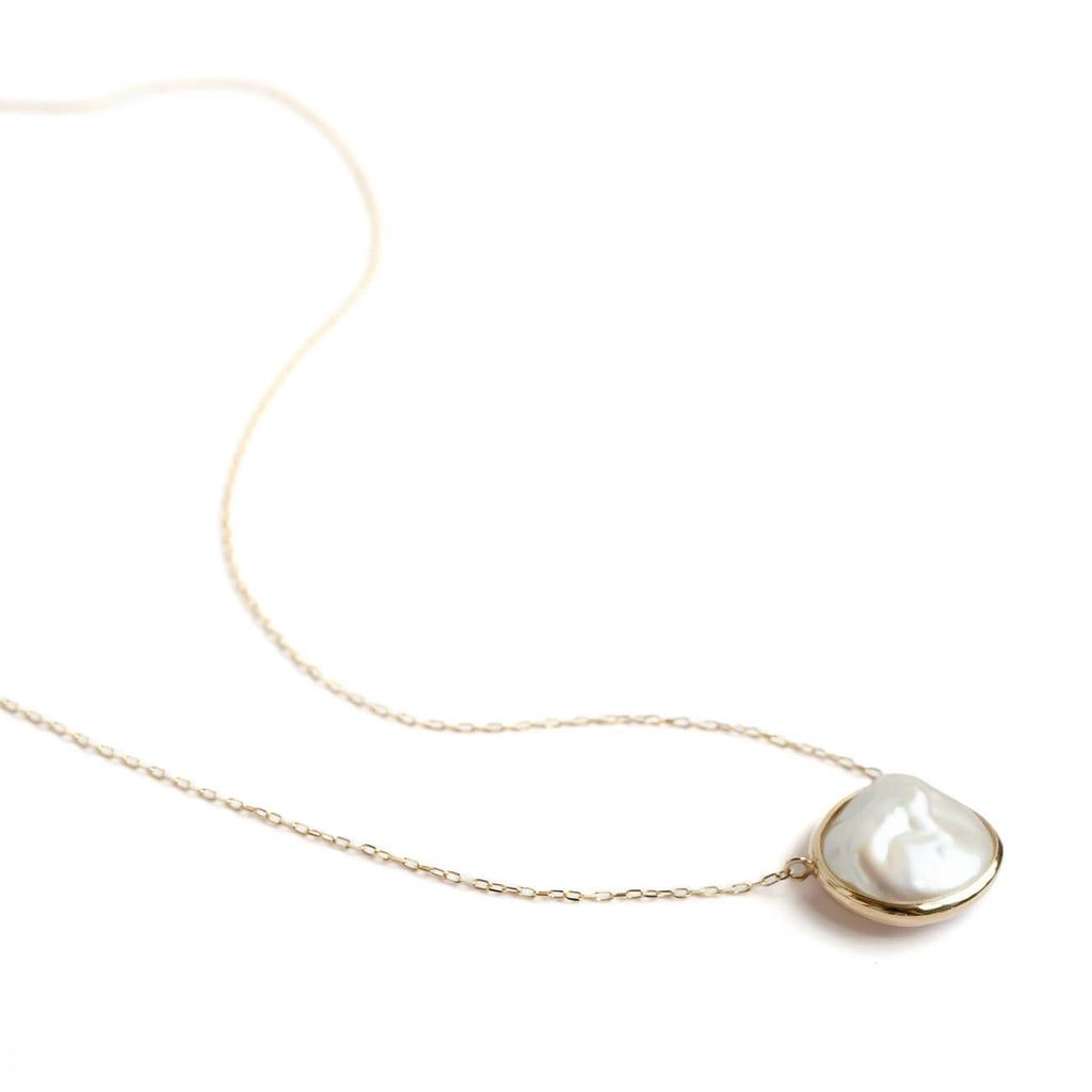 Coin Pearl Gold Necklace | PROPRIUM PERLA