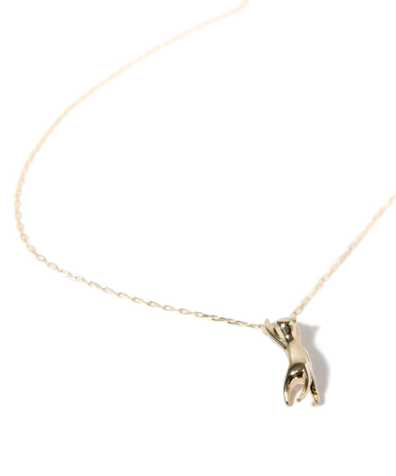 K10 Gold Cat Necklace  | ZOI-CAT NECKLACE