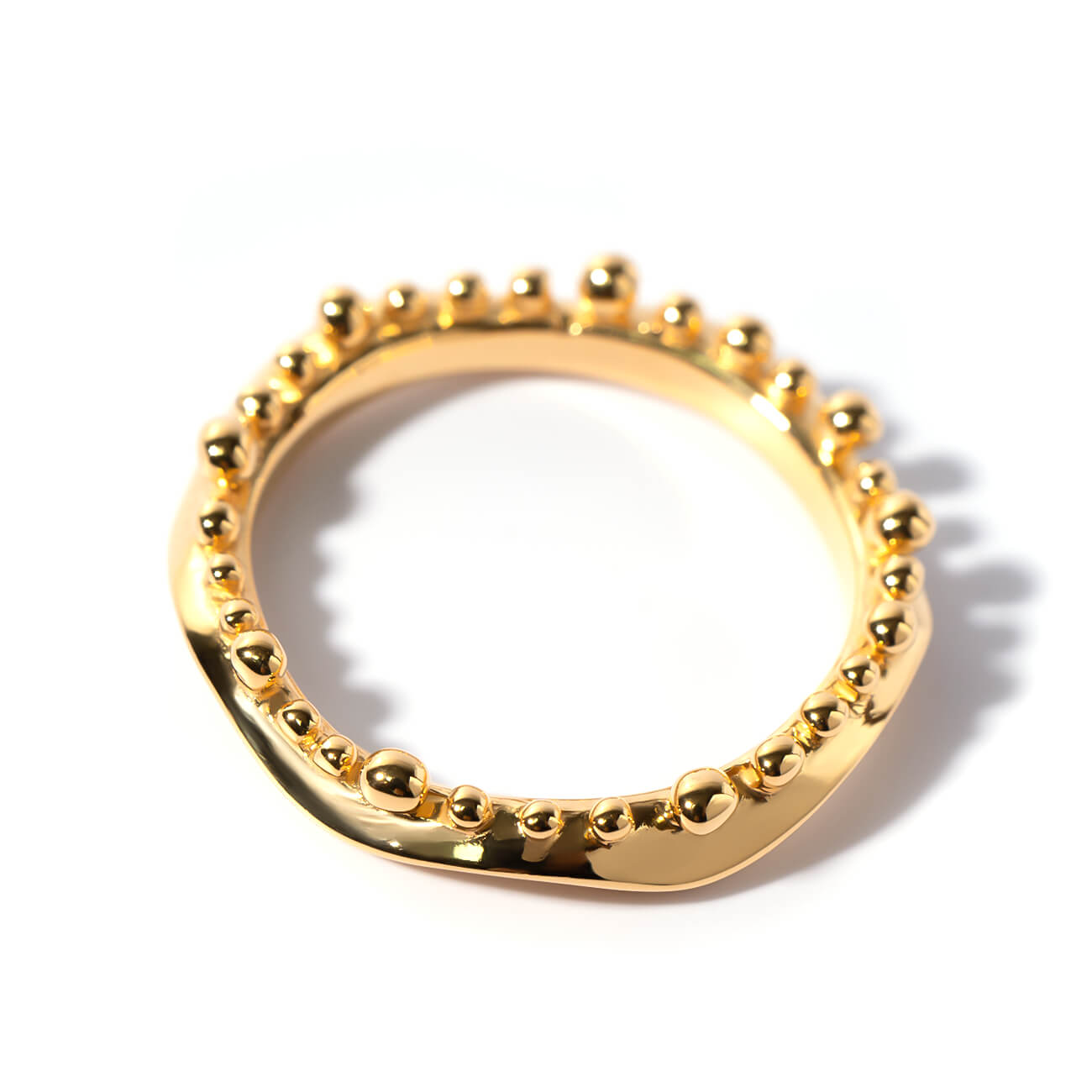 18K Gold Plated Sterling Silver Water Crown Ring | MIELIKKI-PUDOTA