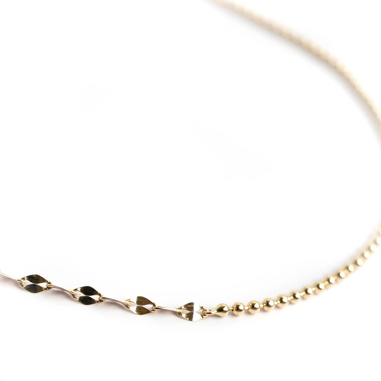 10K Gold Mixchain Necklace | ARIADNE-MIKTOS