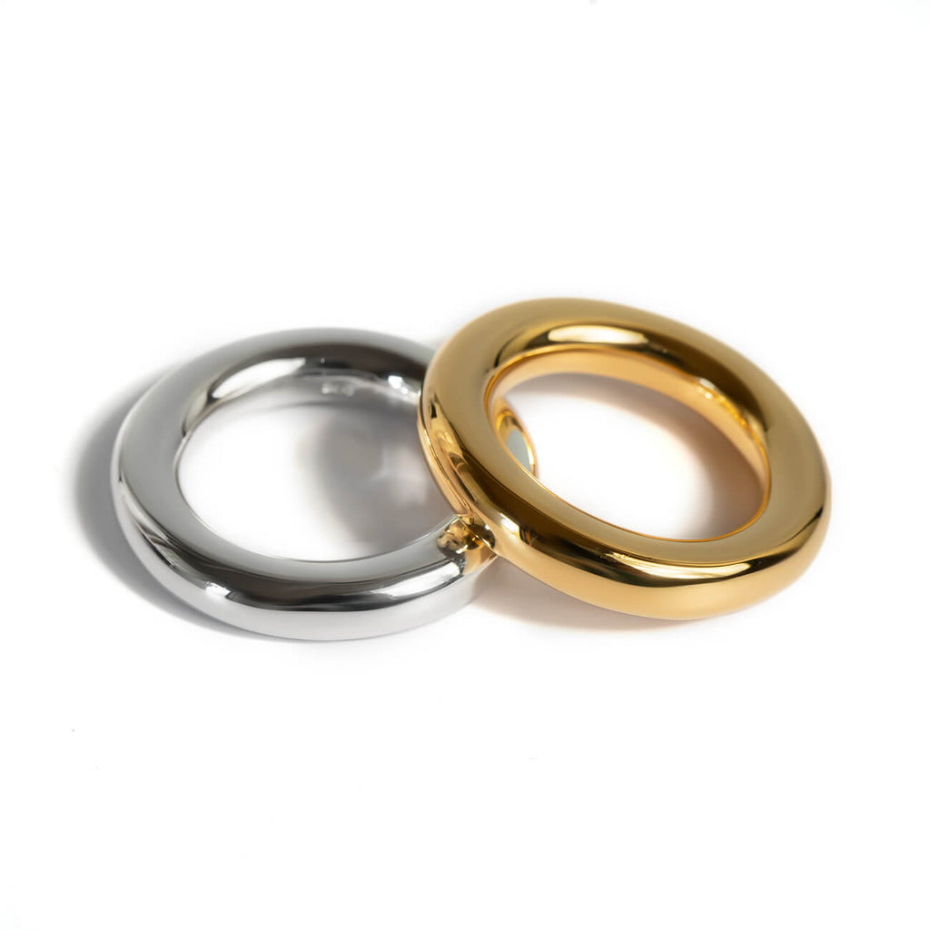 18K Gold Plated Sterling Silver Puffy Ring | AUREOLA