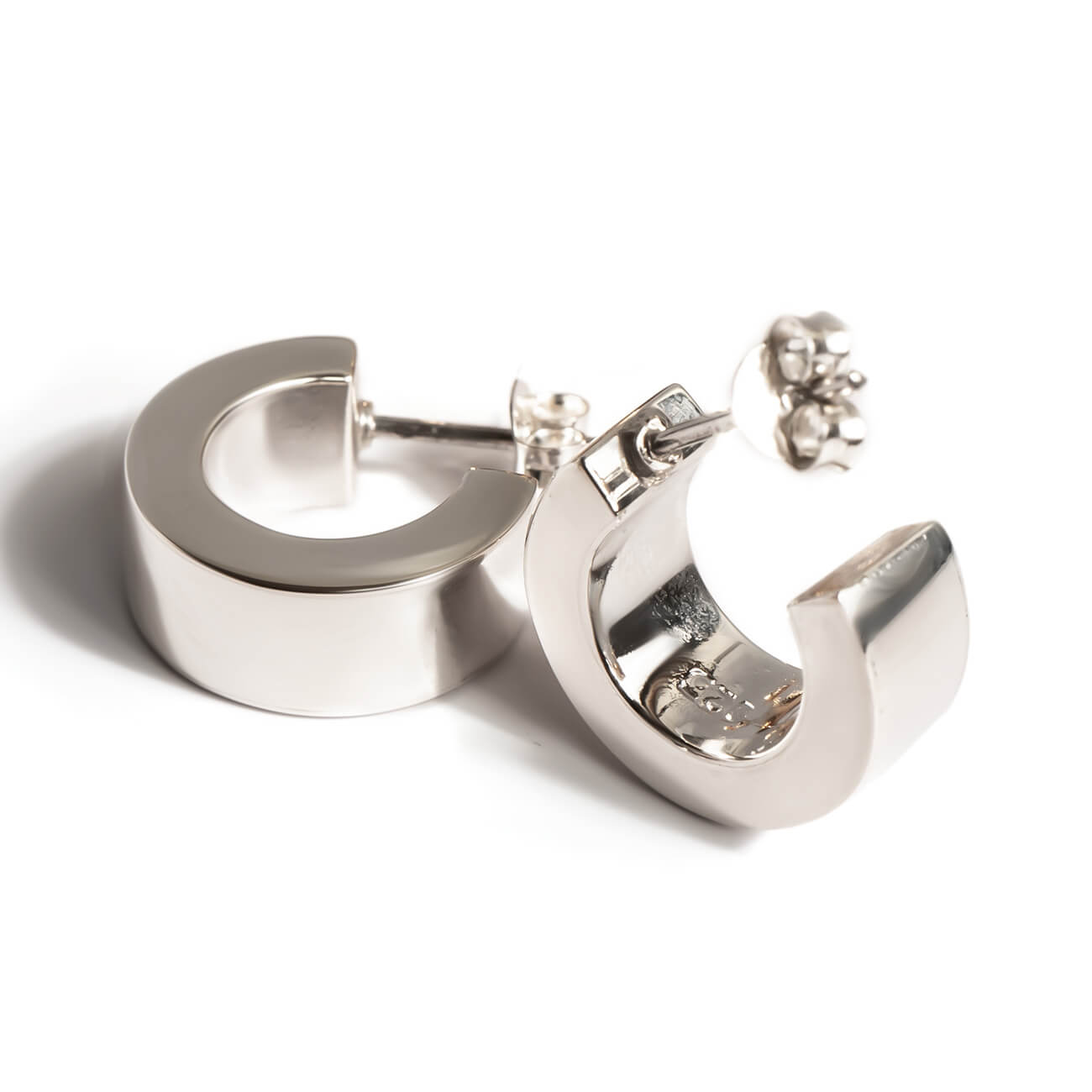 18K Gold Plated Sterling Silver Lustrou Hoop Pierce | CAPPIO