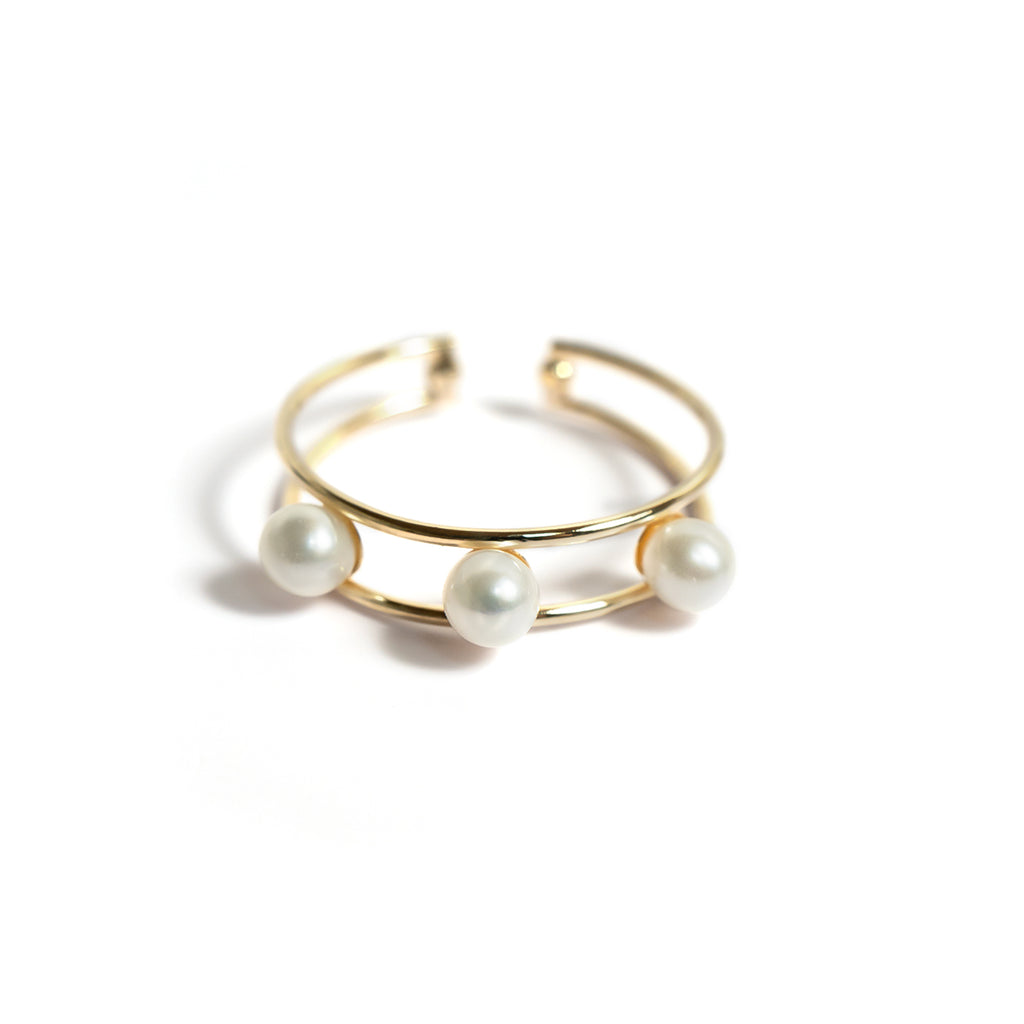 10K Gold Double Line Ear Cuff | JEMMY