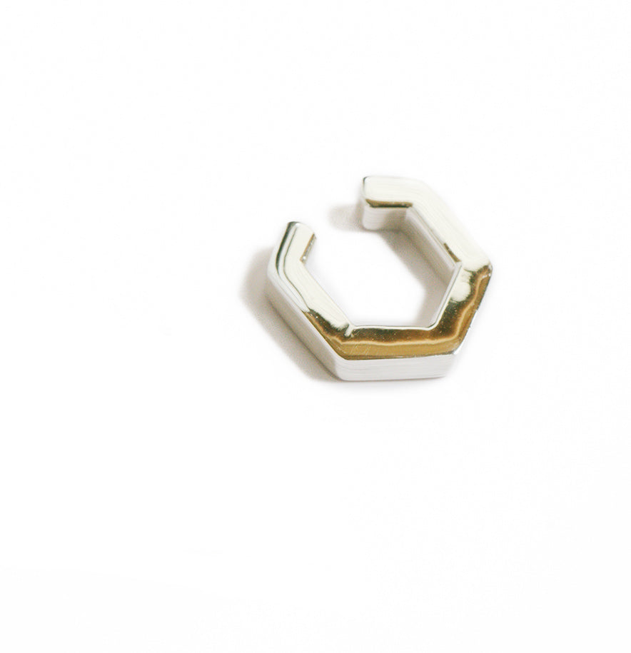 Hexagon Flat Earcuff | TENRIKKA