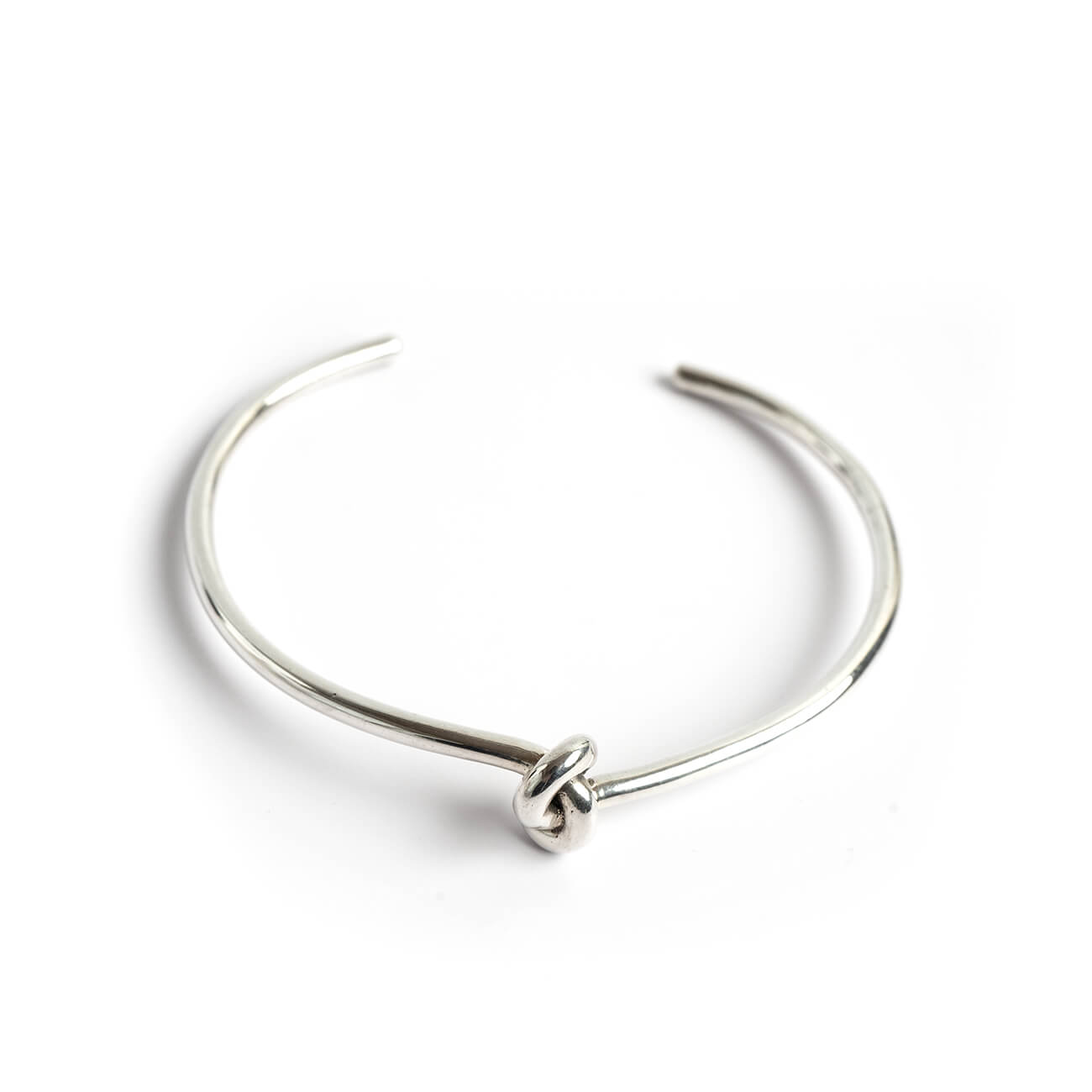 18K Gold Plated Sterling Silver Tight Knot Bangle | OBLIGA