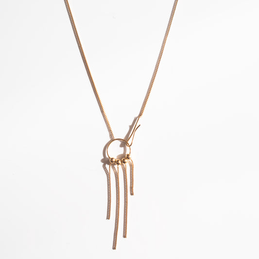 K18 Fringe Necklace | FARU